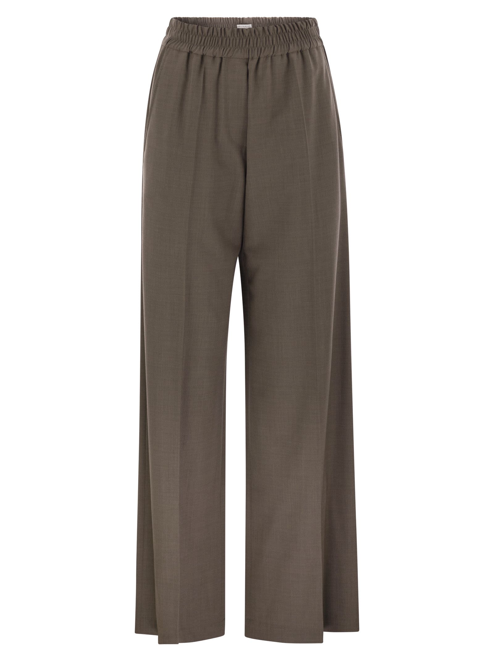 Brunello Cucinelli Women Tropical Luxury Wool Loose Trousers BRUNELLO CUCINELLI