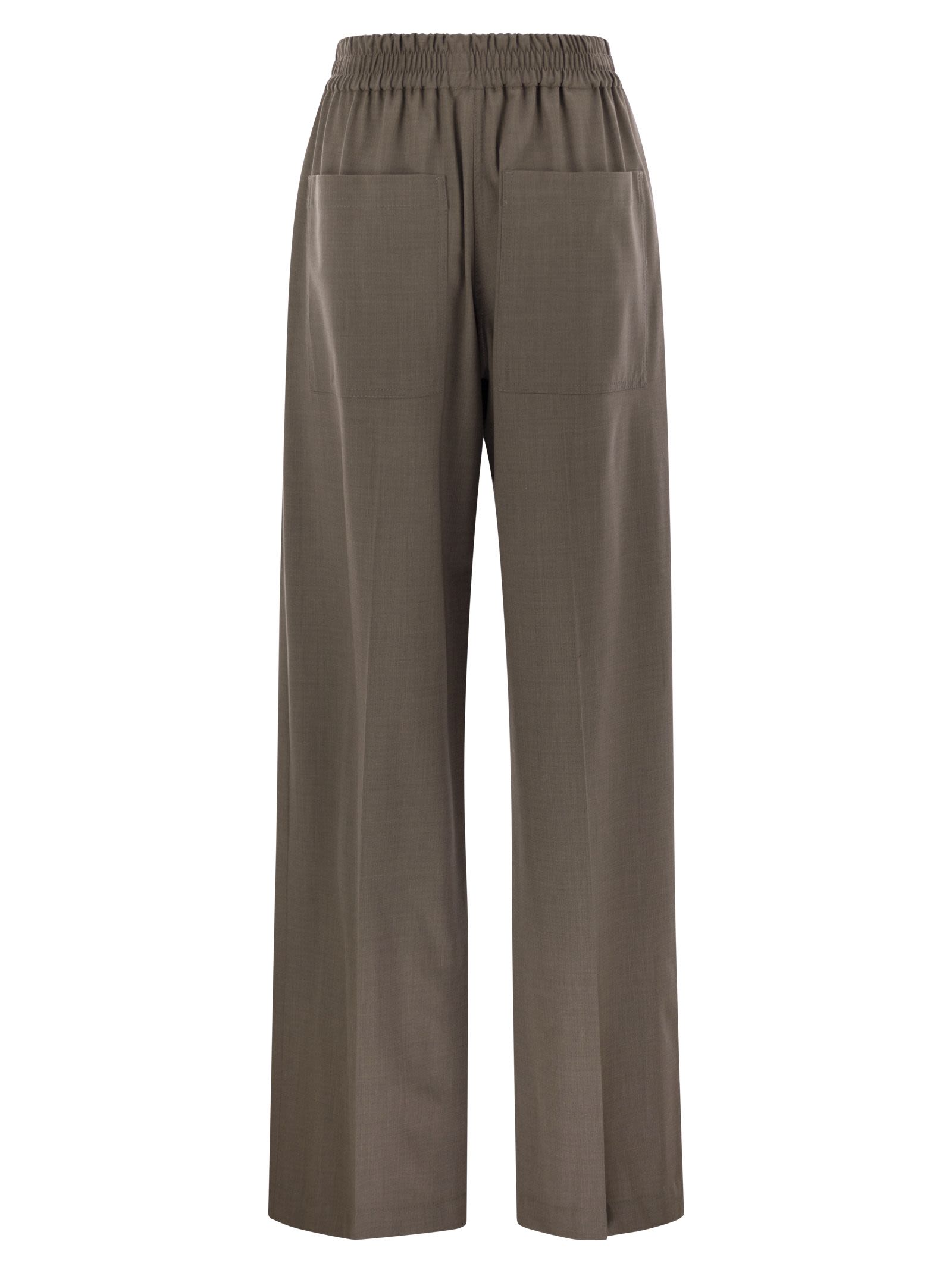 Brunello Cucinelli Women Tropical Luxury Wool Loose Trousers BRUNELLO CUCINELLI