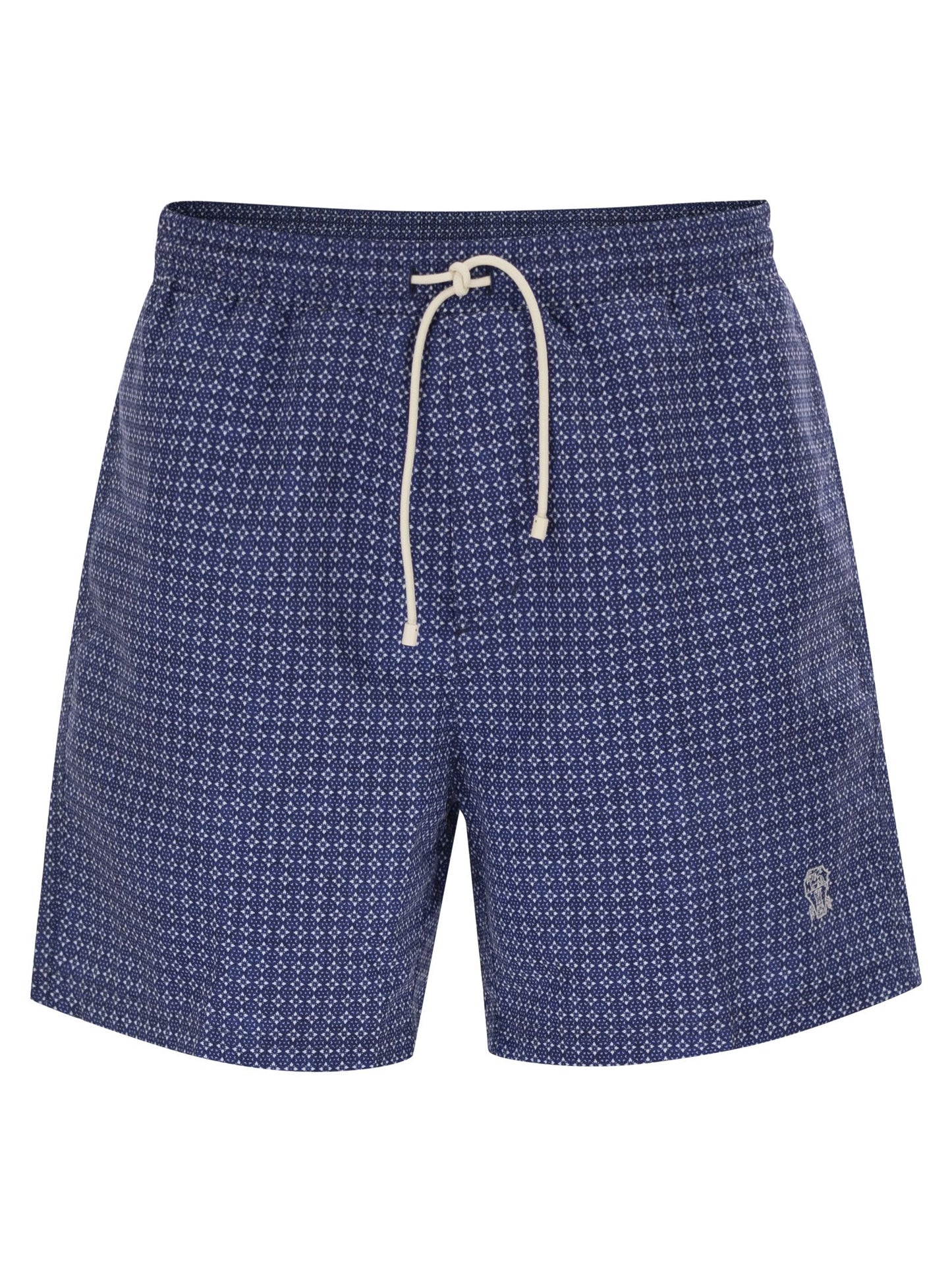 Brunello Cucinelli Men Nylon Swimsuit With Floral Print BRUNELLO CUCINELLI