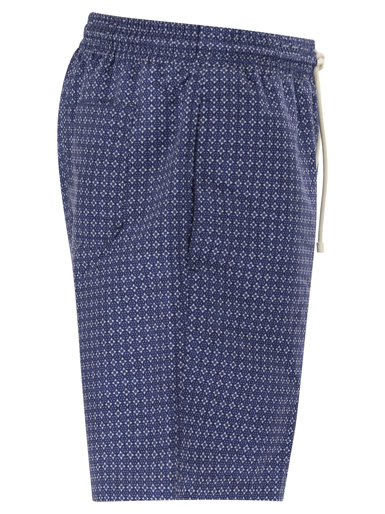 Brunello Cucinelli Men Nylon Swimsuit With Floral Print BRUNELLO CUCINELLI