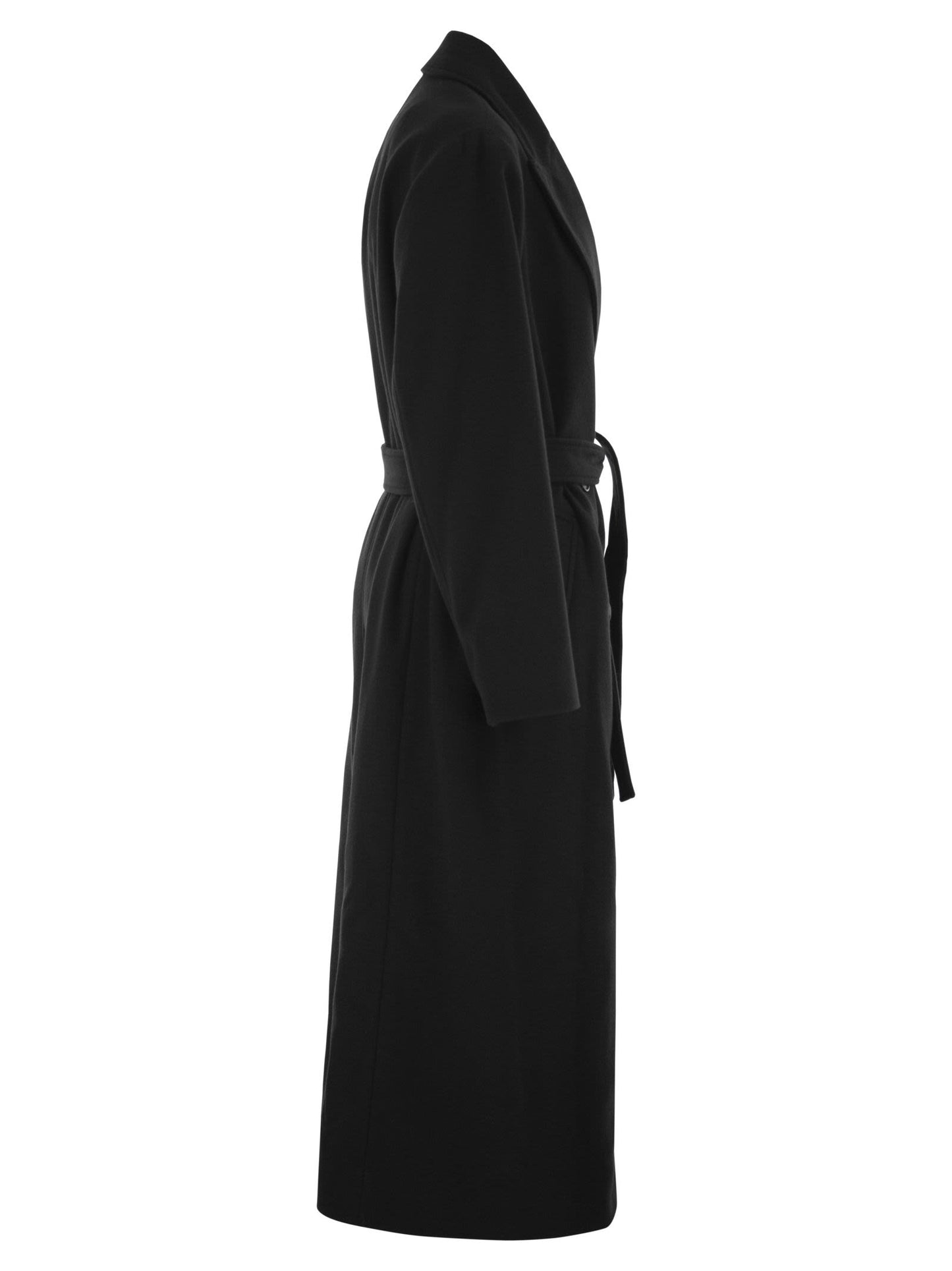 Brunello Cucinelli Women Pure Cashmere Double-Breasted Belted Coat BRUNELLO CUCINELLI