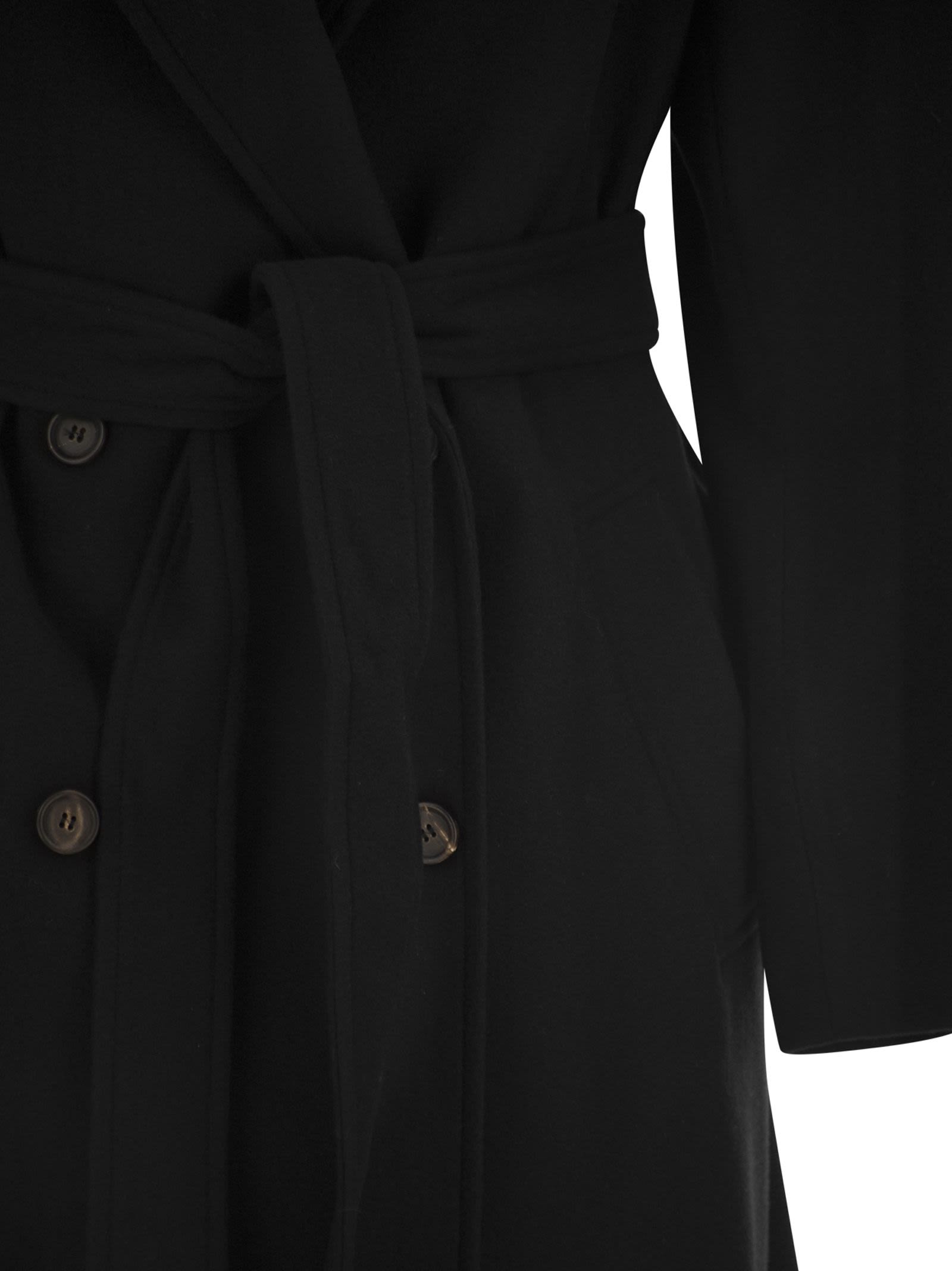 Brunello Cucinelli Women Pure Cashmere Double-Breasted Belted Coat BRUNELLO CUCINELLI