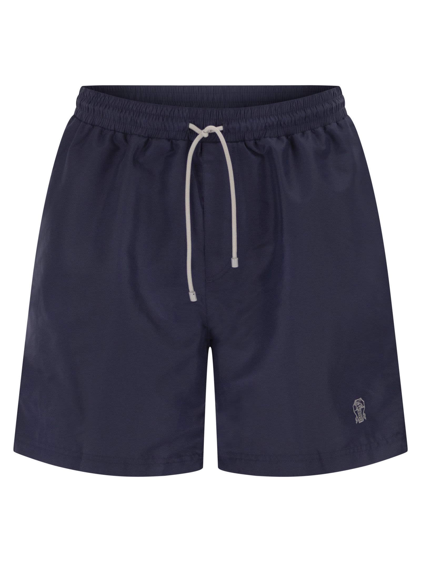 Brunello Cucinelli Men Swimming Costume With Elastic And Drawstring BRUNELLO CUCINELLI
