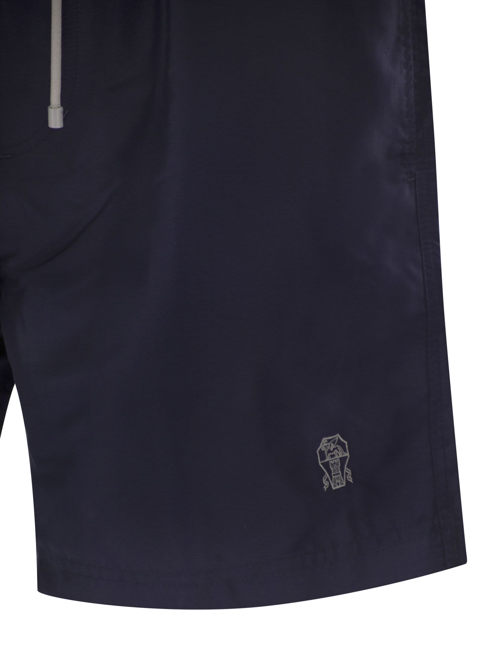 Brunello Cucinelli Men Swimming Costume With Elastic And Drawstring BRUNELLO CUCINELLI