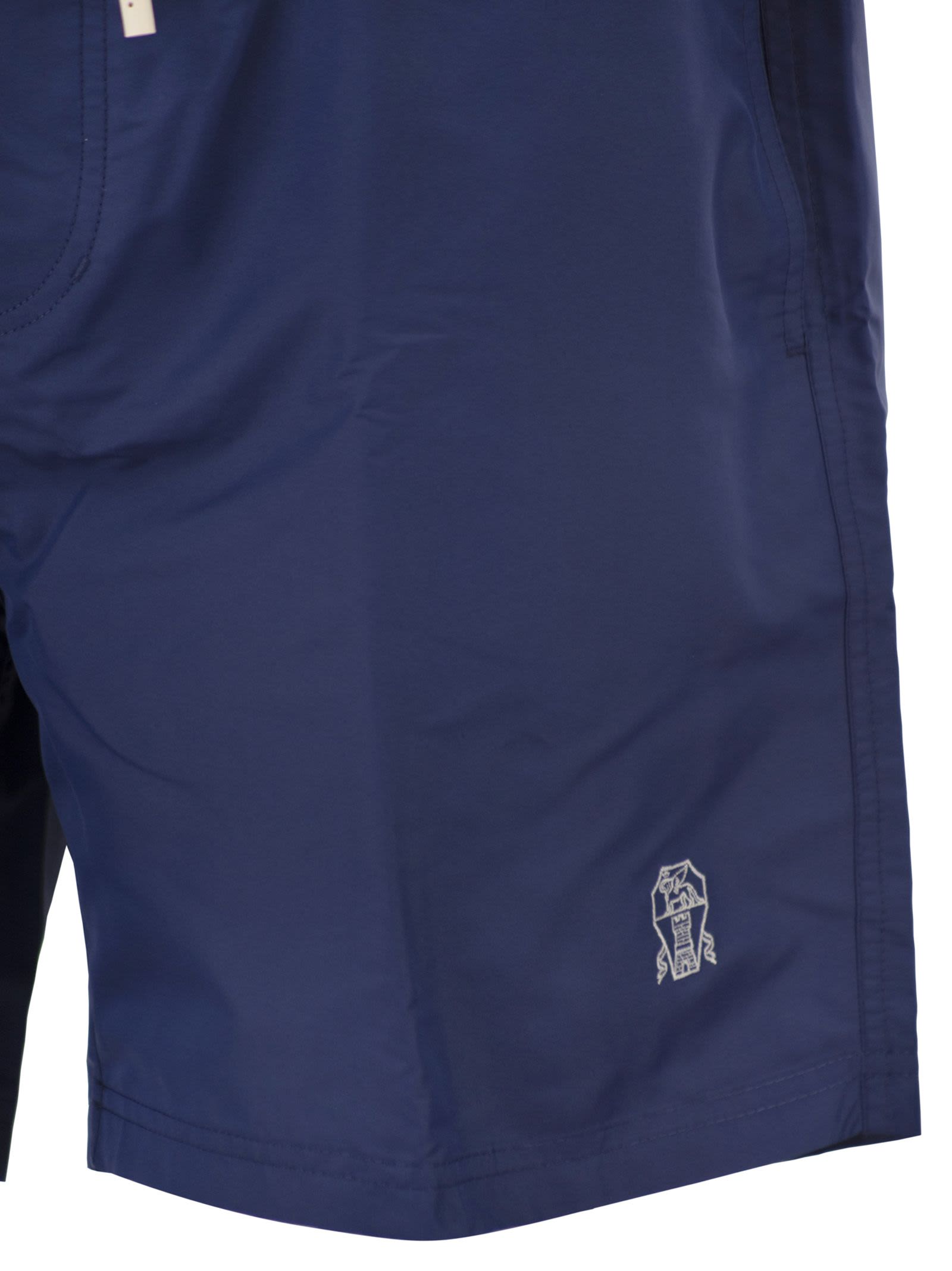 Brunello Cucinelli Men Swimming Costume With Elastic And Drawstring BRUNELLO CUCINELLI