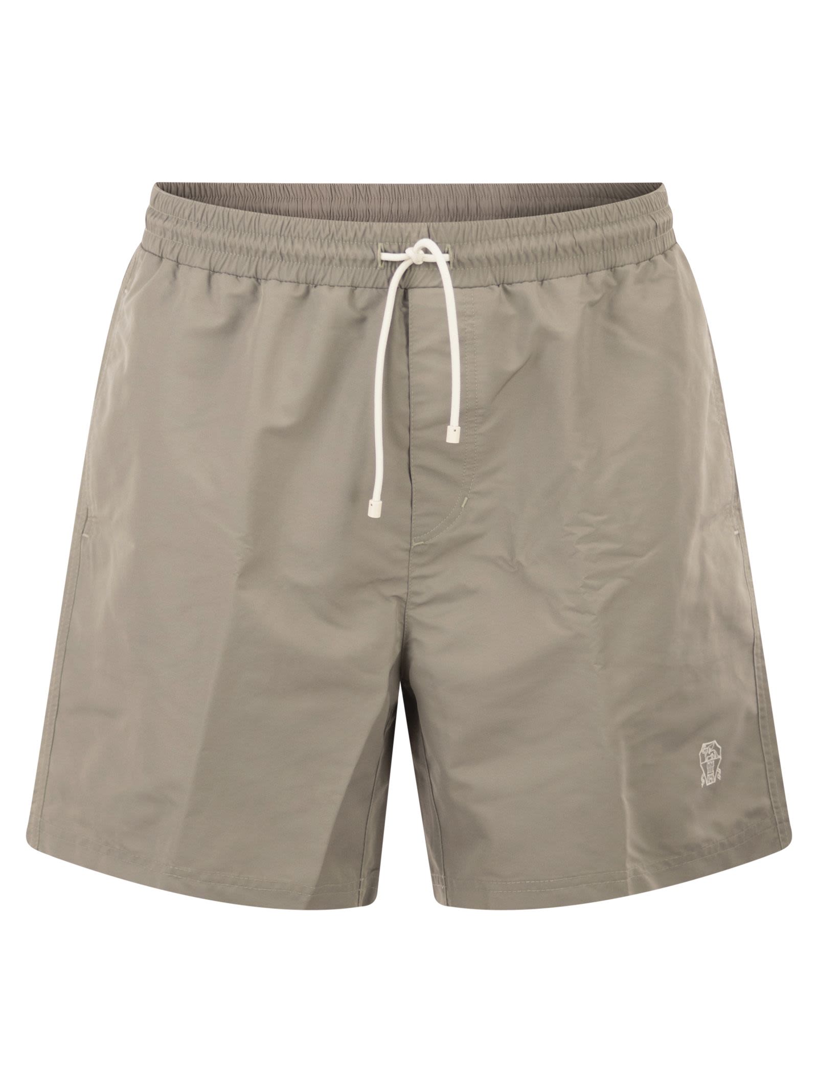 Brunello Cucinelli Men Swimming Costume With Elastic And Drawstring BRUNELLO CUCINELLI