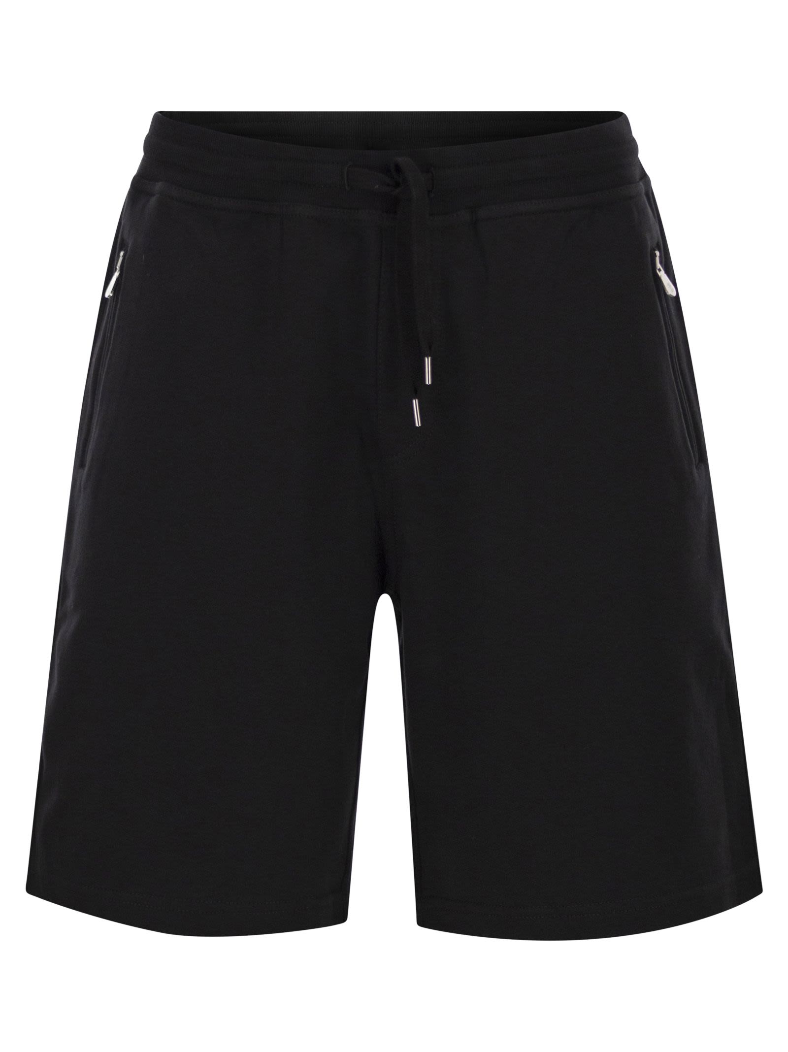 Brunello Cucinelli Men Techno Cotton Fleece Bermuda Shorts BRUNELLO CUCINELLI