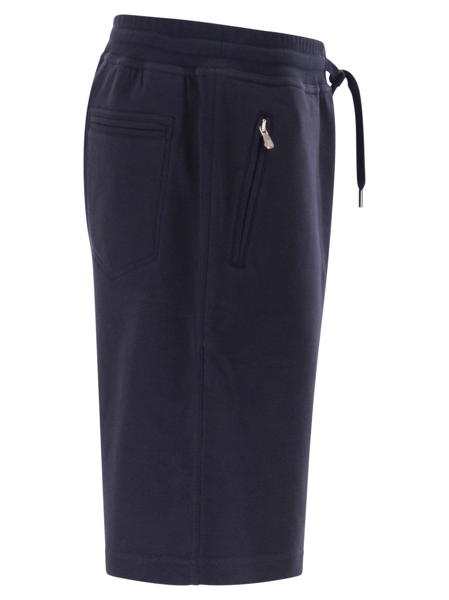 Brunello Cucinelli Men Techno Cotton Fleece Bermuda Shorts BRUNELLO CUCINELLI