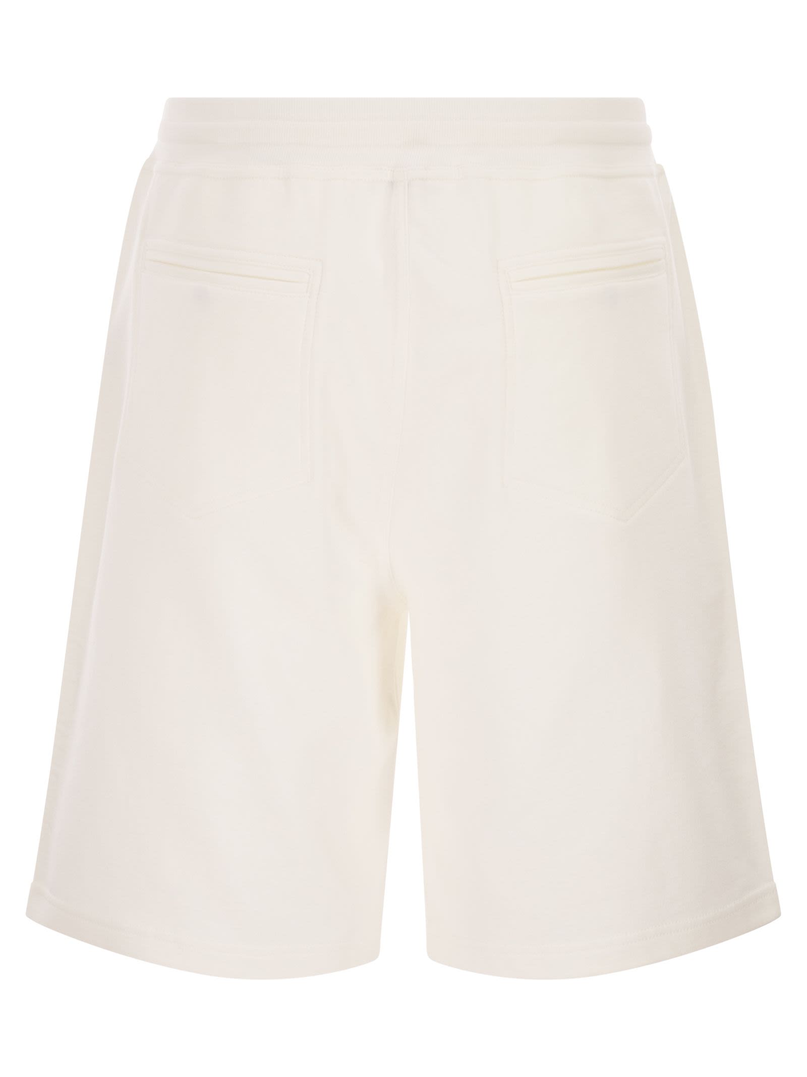 Brunello Cucinelli Men Techno Cotton Fleece Bermuda Shorts BRUNELLO CUCINELLI
