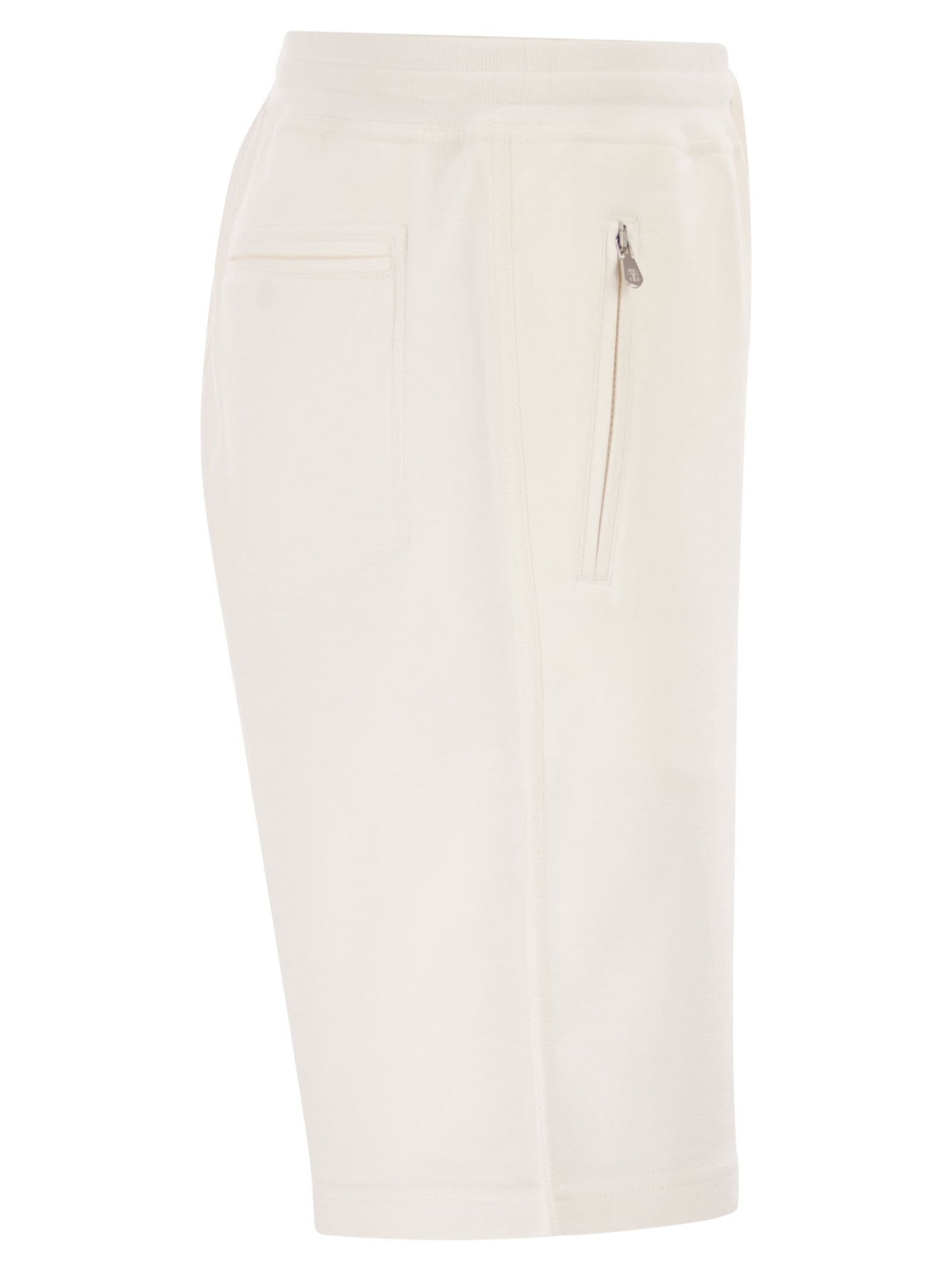 Brunello Cucinelli Men Techno Cotton Fleece Bermuda Shorts BRUNELLO CUCINELLI