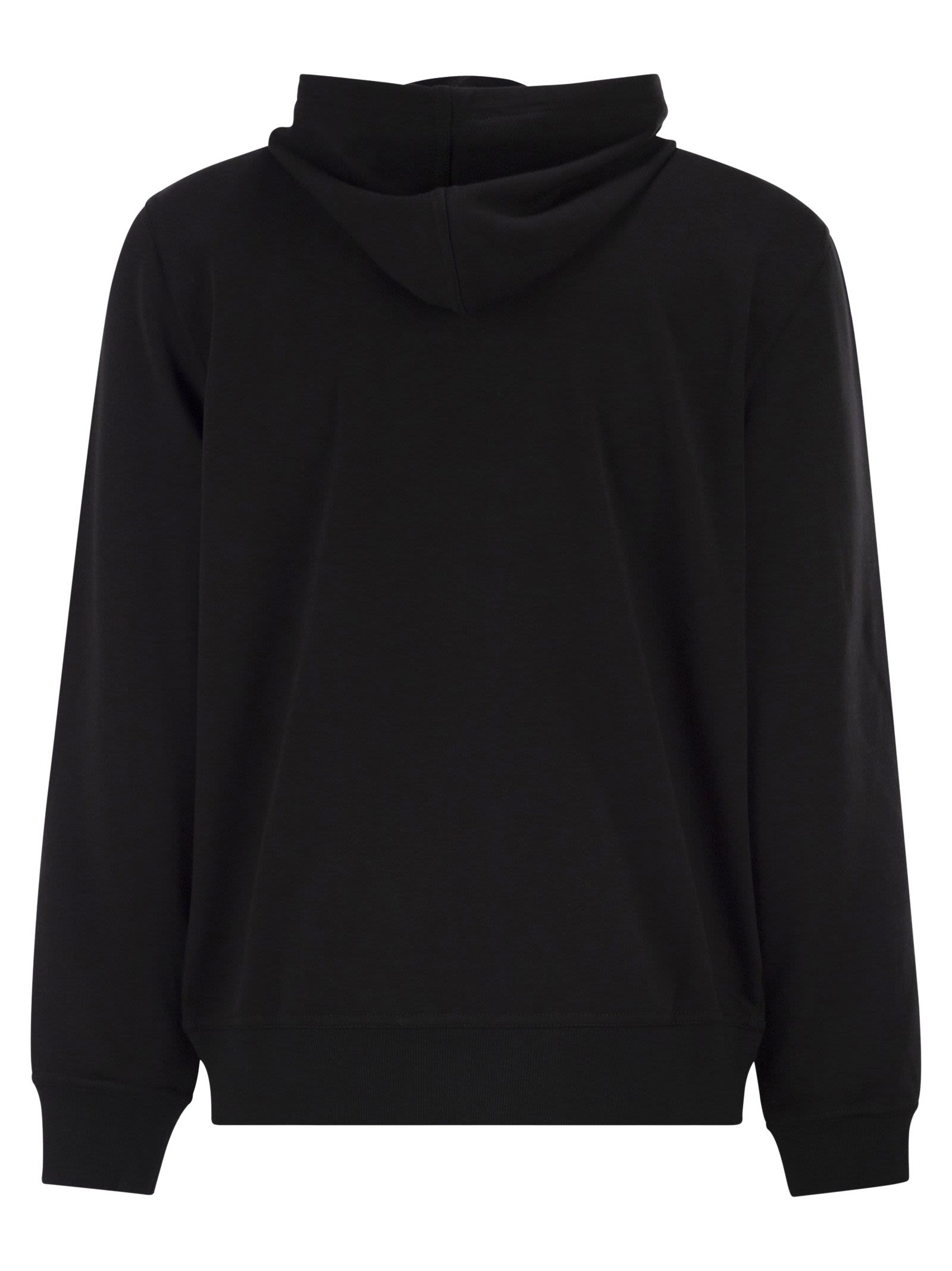 Brunello Cucinelli Men Cotton Fleece Topwear With Zip And Hood BRUNELLO CUCINELLI