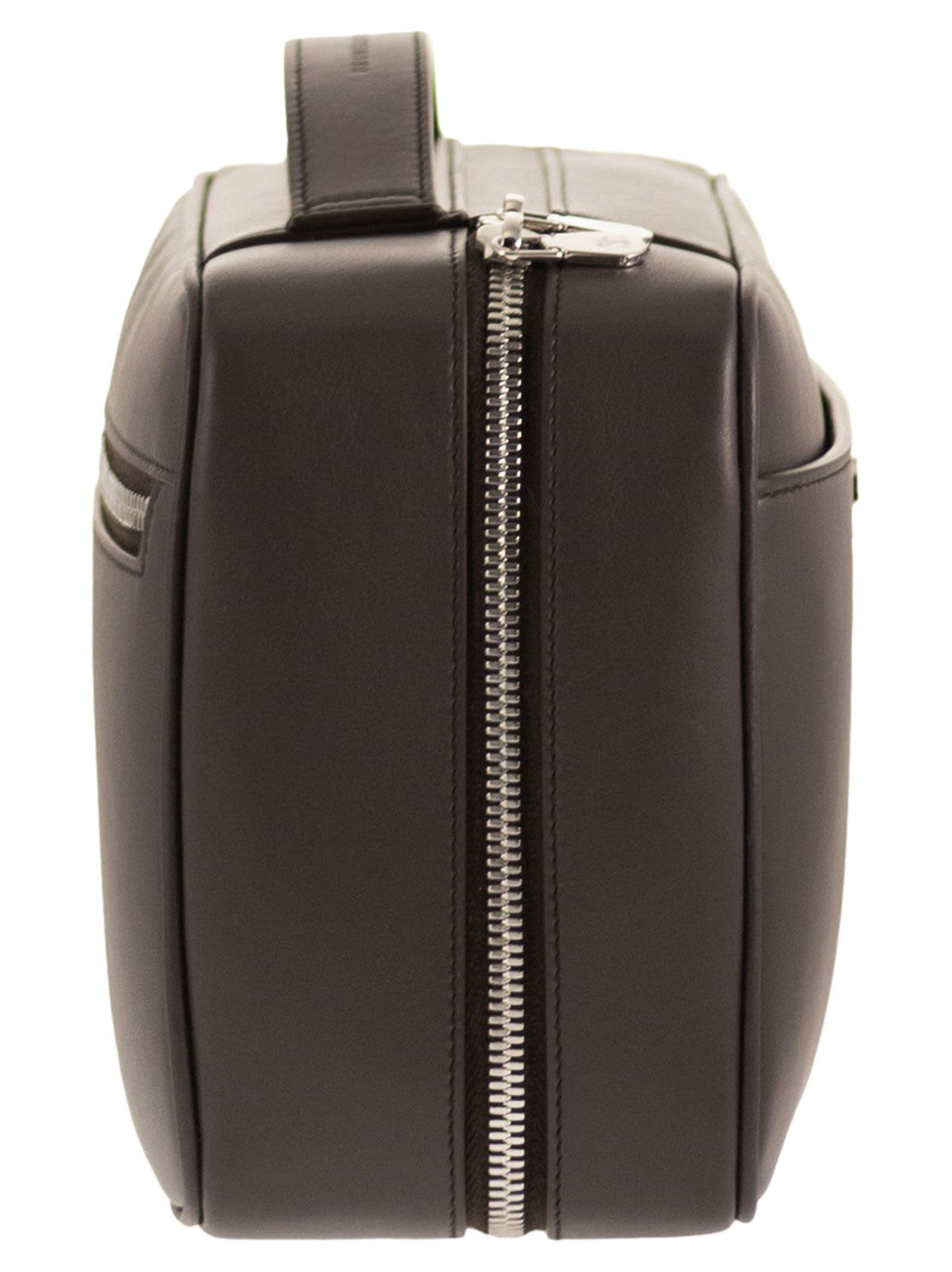 Brunello Cucinelli Men Smooth Leather Beauty Case With Logo BRUNELLO CUCINELLI