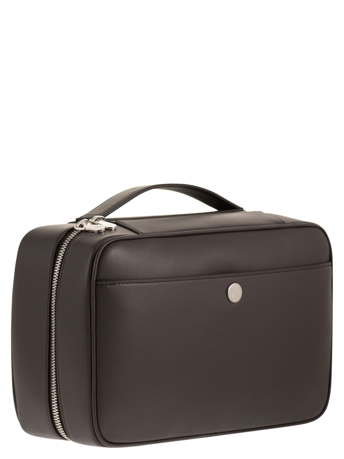 Brunello Cucinelli Men Smooth Leather Beauty Case With Logo BRUNELLO CUCINELLI