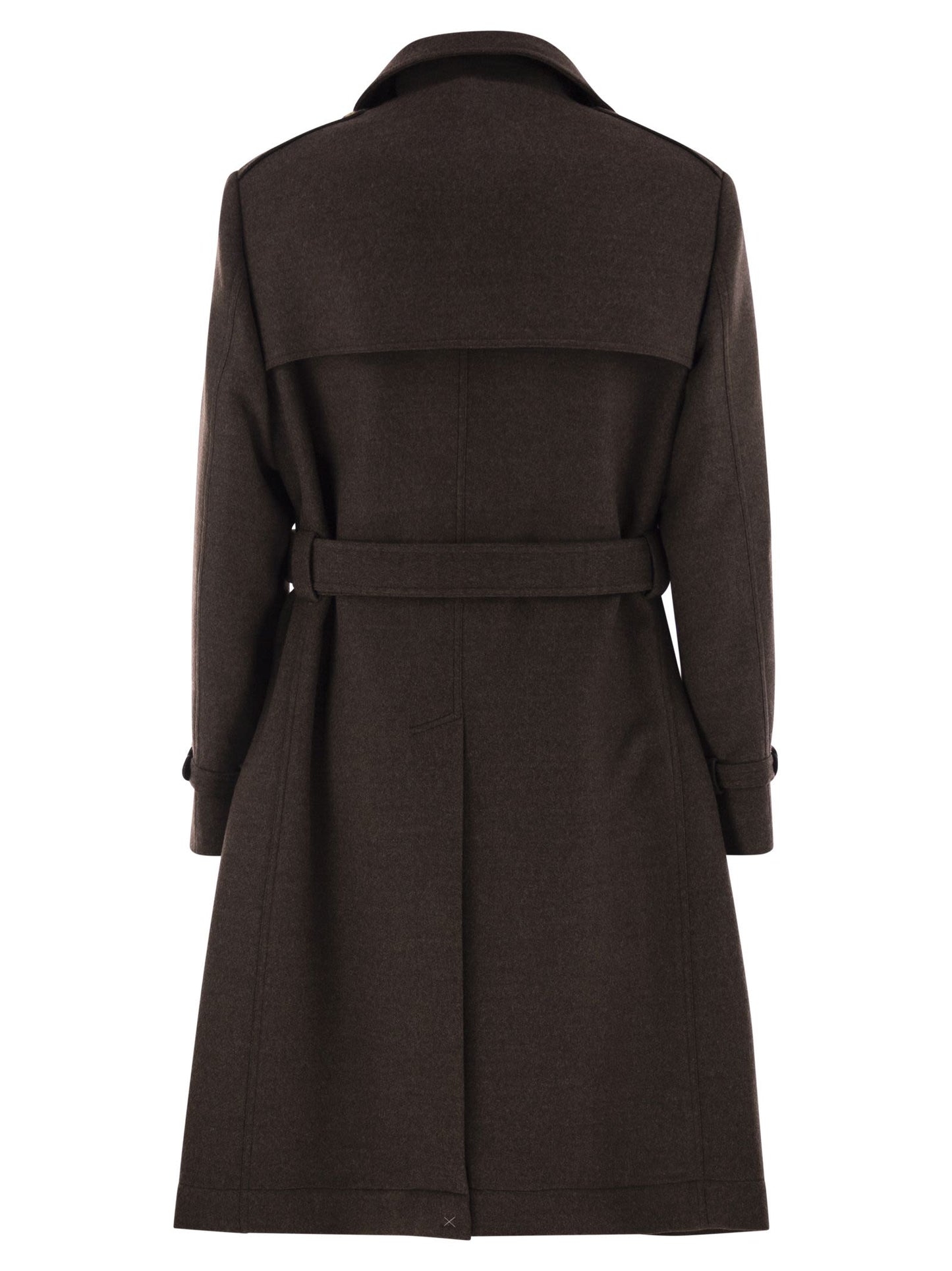 Brunello Cucinelli Men Wool Trench BRUNELLO CUCINELLI