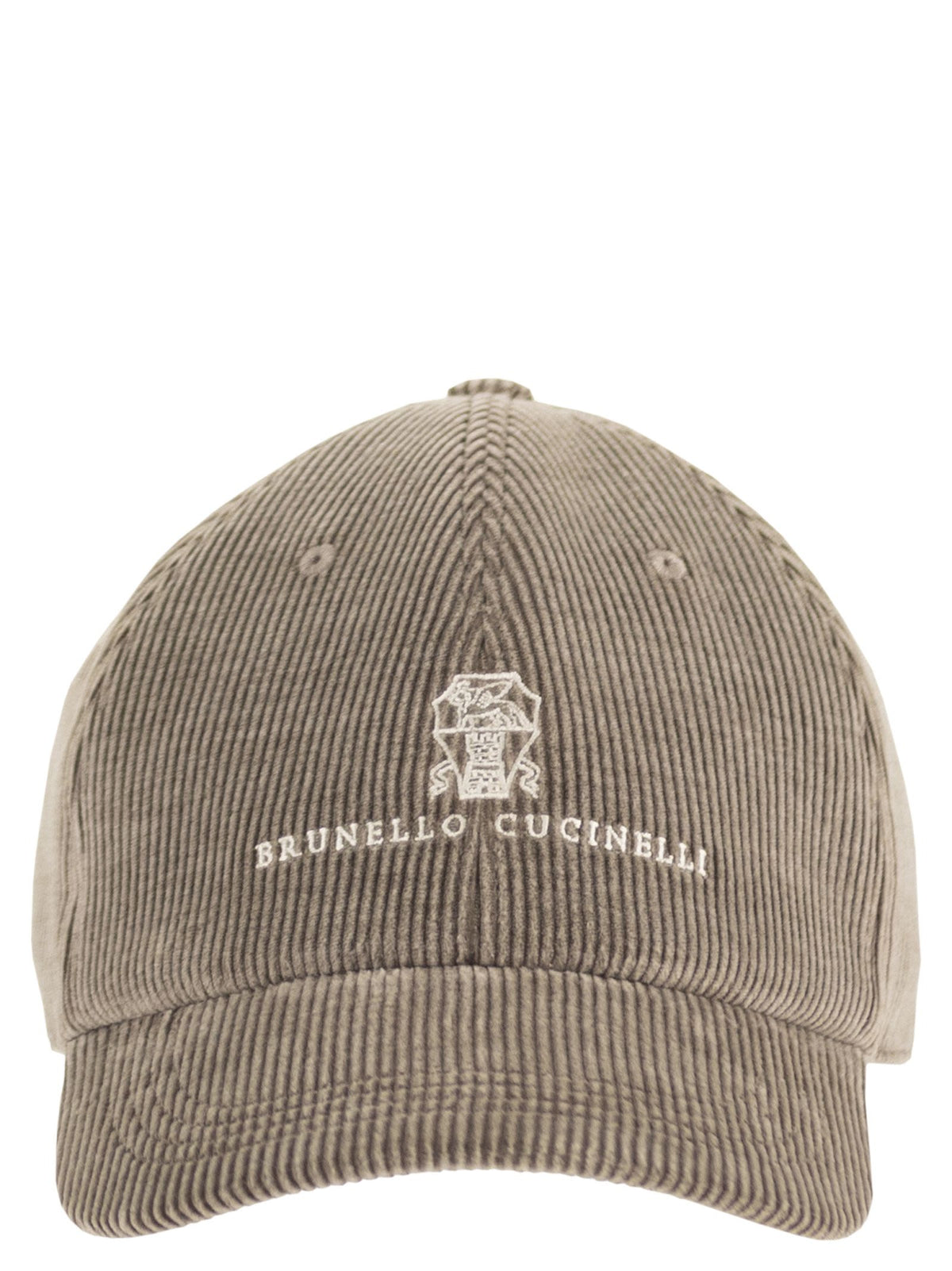 Brunello Cucinelli Men Cotton And Cashmere-Blend Corduroy Baseball Cap BRUNELLO CUCINELLI
