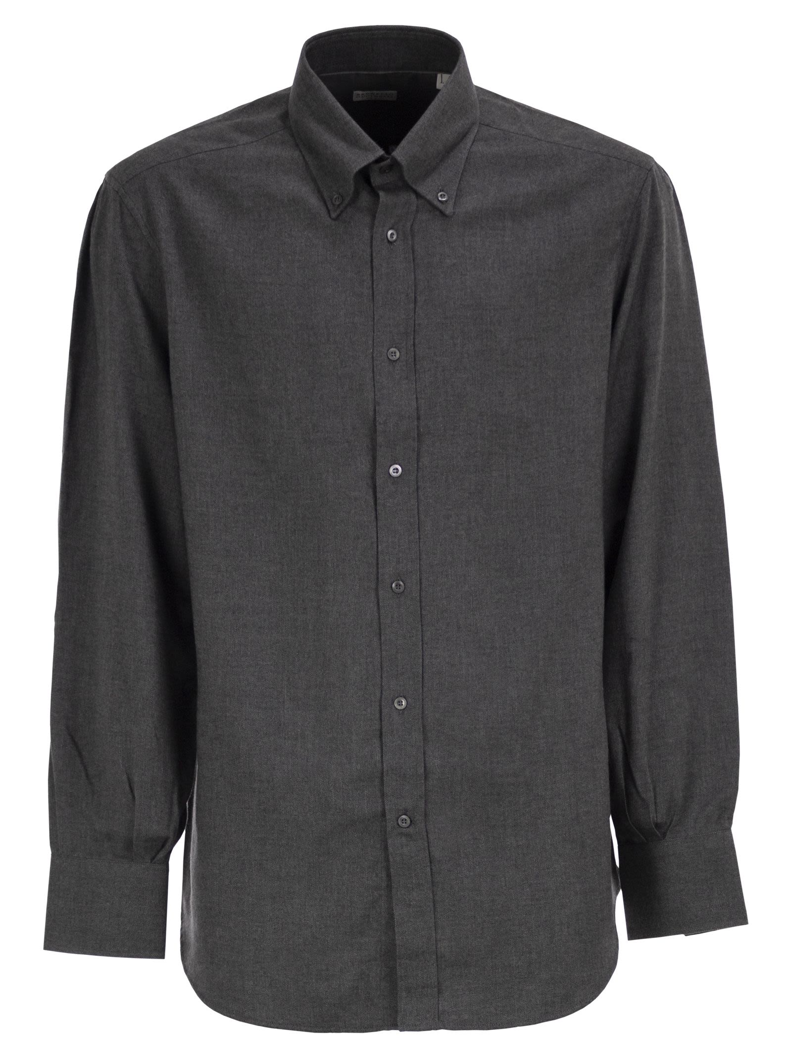 Brunello Cucinelli Men Cotton And Lyocell Button-Down Shirt BRUNELLO CUCINELLI