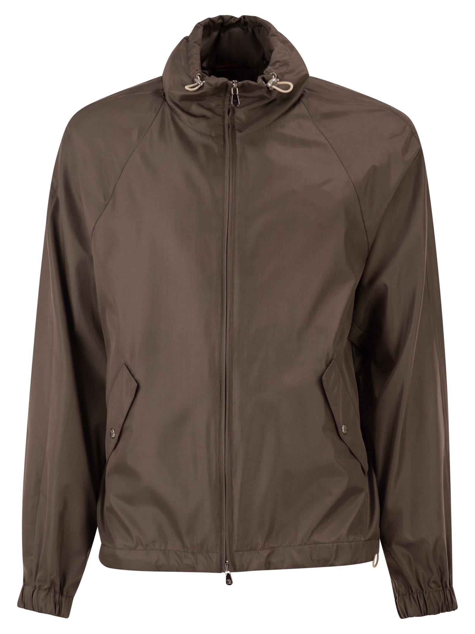 Brunello Cucinelli Men Unlined Jacket In Membrane Silk BRUNELLO CUCINELLI