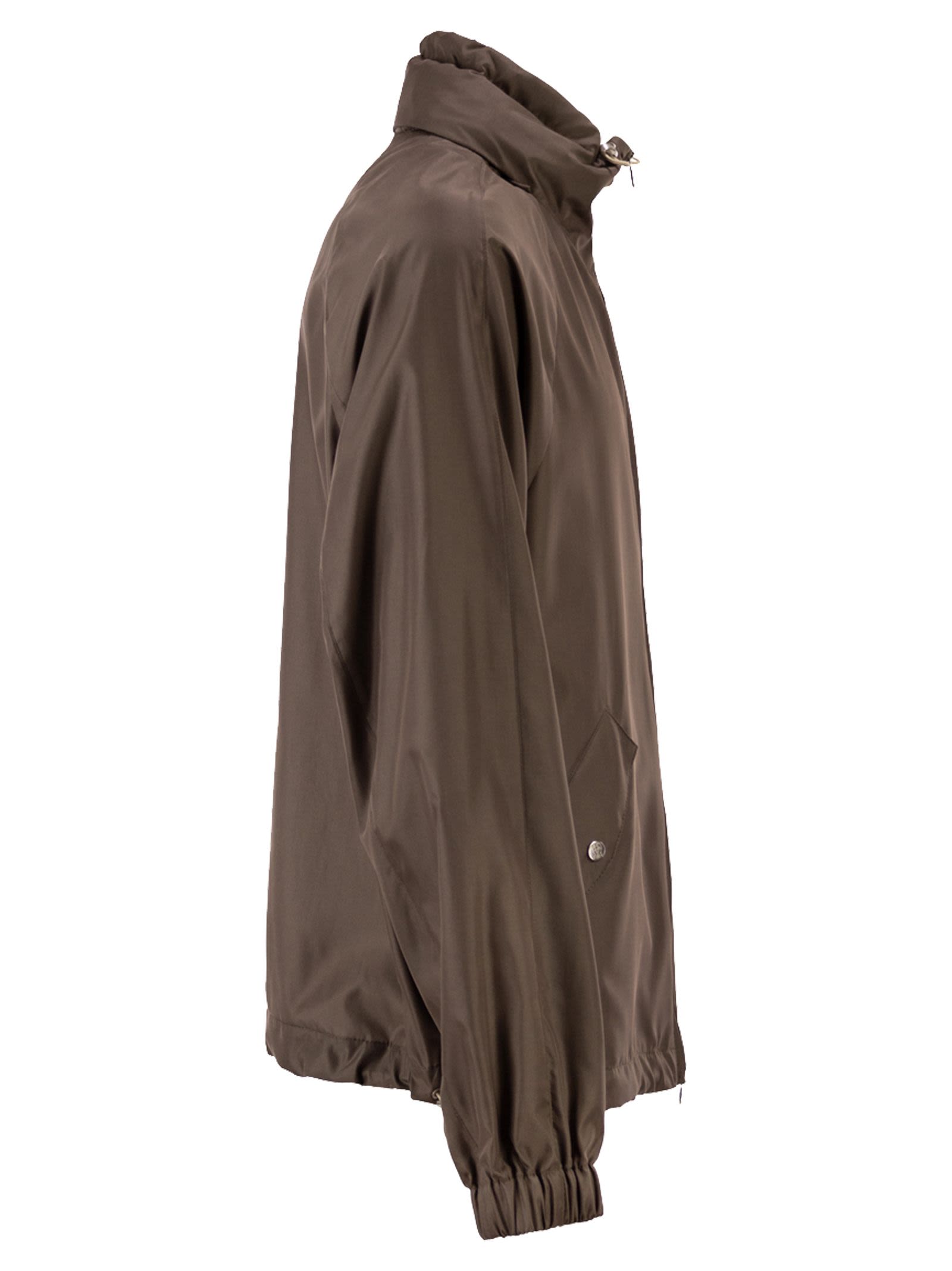 Brunello Cucinelli Men Unlined Jacket In Membrane Silk BRUNELLO CUCINELLI