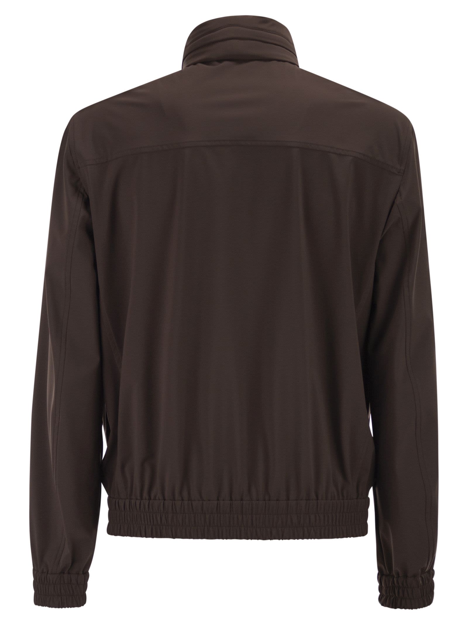 Brunello Cucinelli Men Nylon Jacket With Membrane And Detachable Hood BRUNELLO CUCINELLI