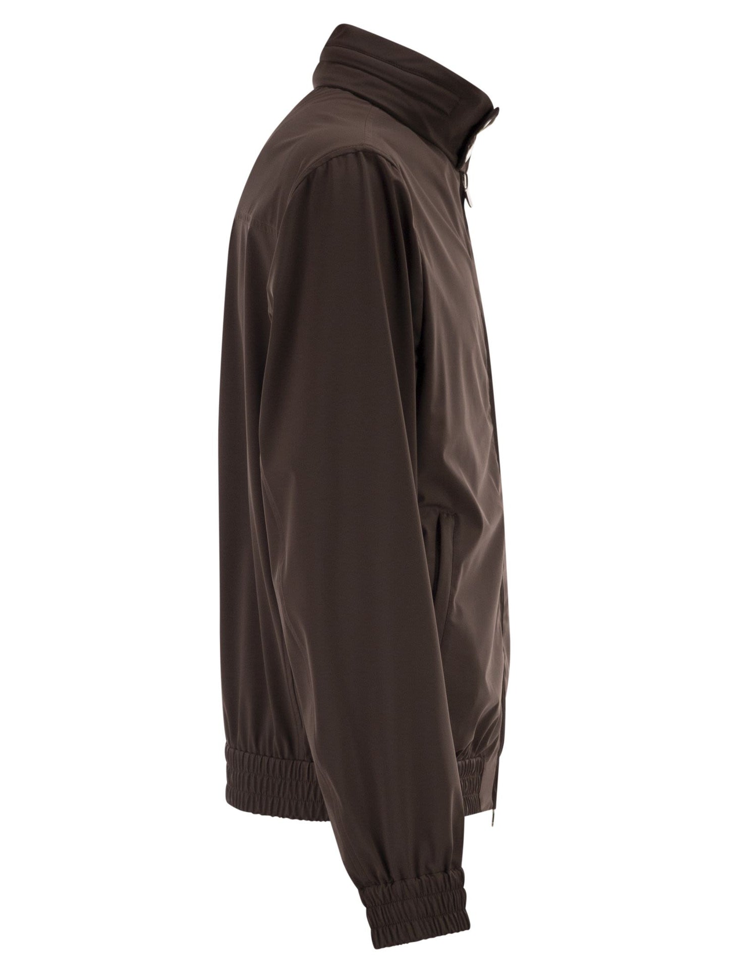Brunello Cucinelli Men Nylon Jacket With Membrane And Detachable Hood BRUNELLO CUCINELLI