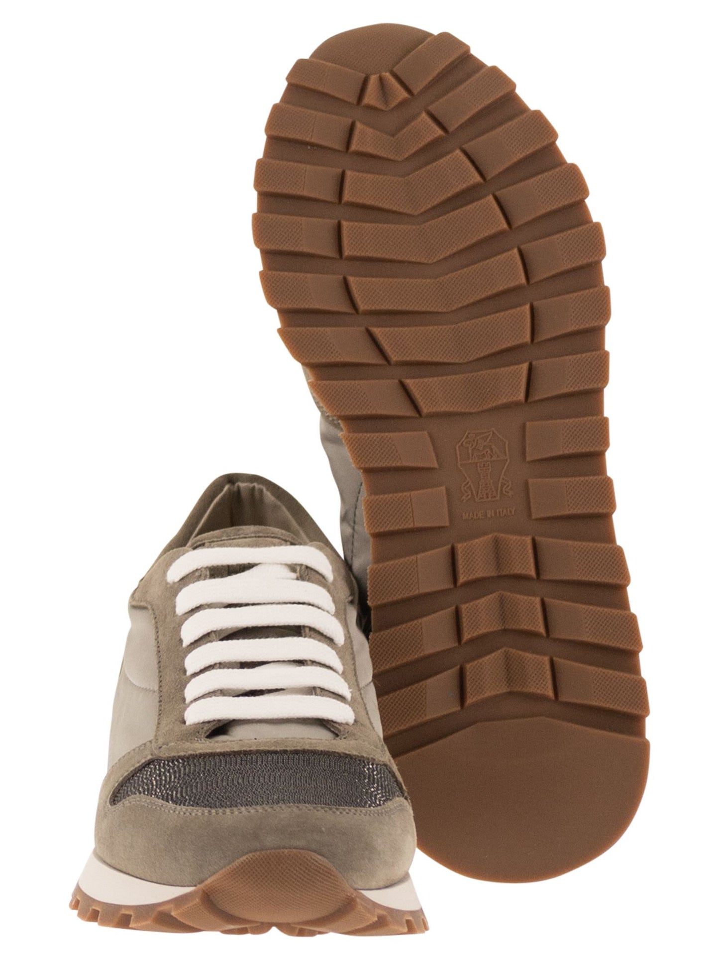 Brunello Cucinelli Women Techno Fabric Runners With Precious Toe BRUNELLO CUCINELLI