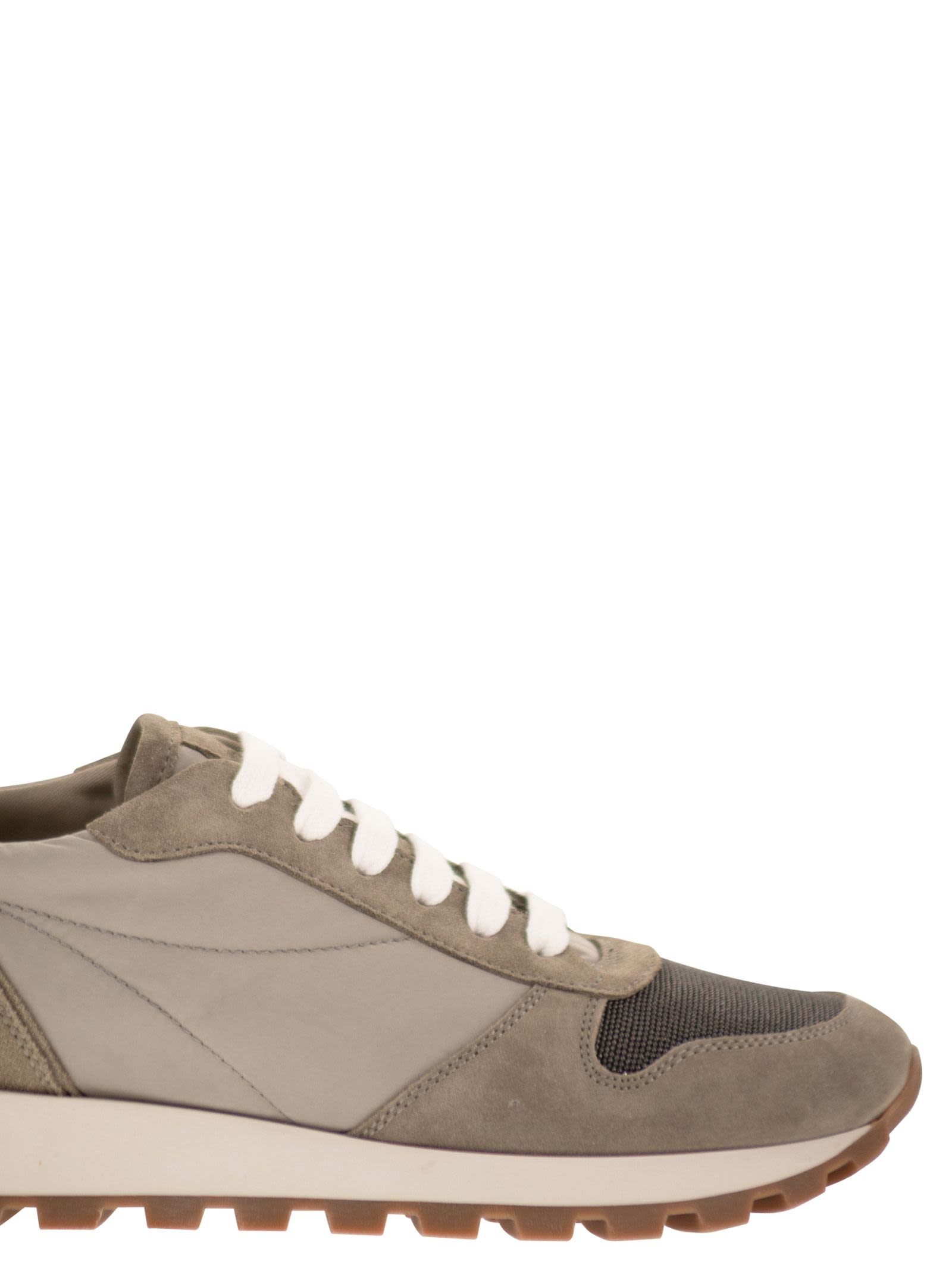 Brunello Cucinelli Women Techno Fabric Runners With Precious Toe BRUNELLO CUCINELLI