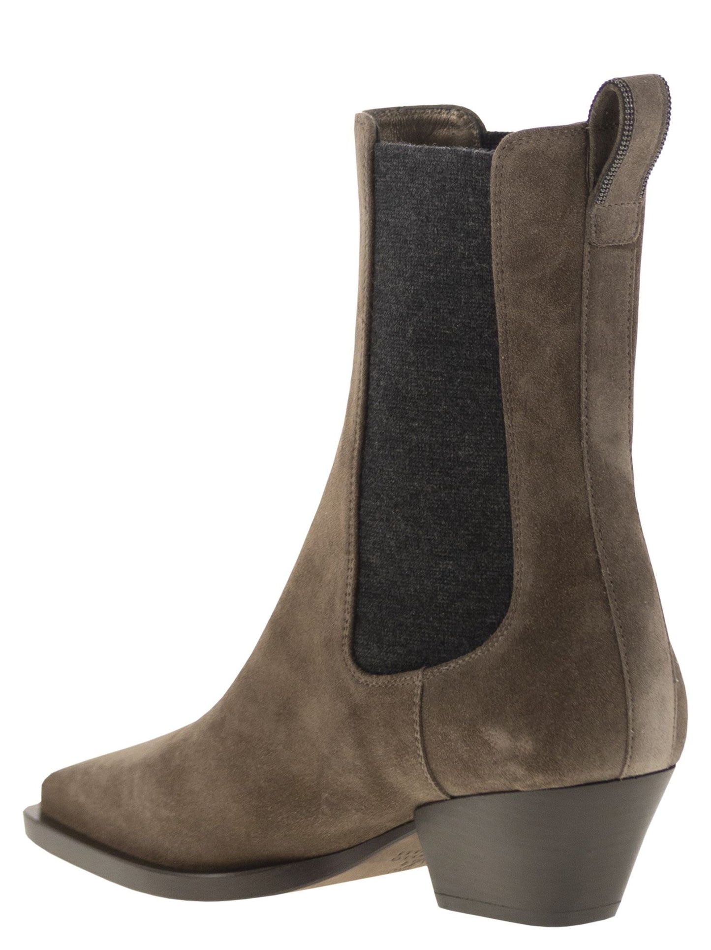 Brunello Cucinelli Women Texan Suede Ankle Boot BRUNELLO CUCINELLI