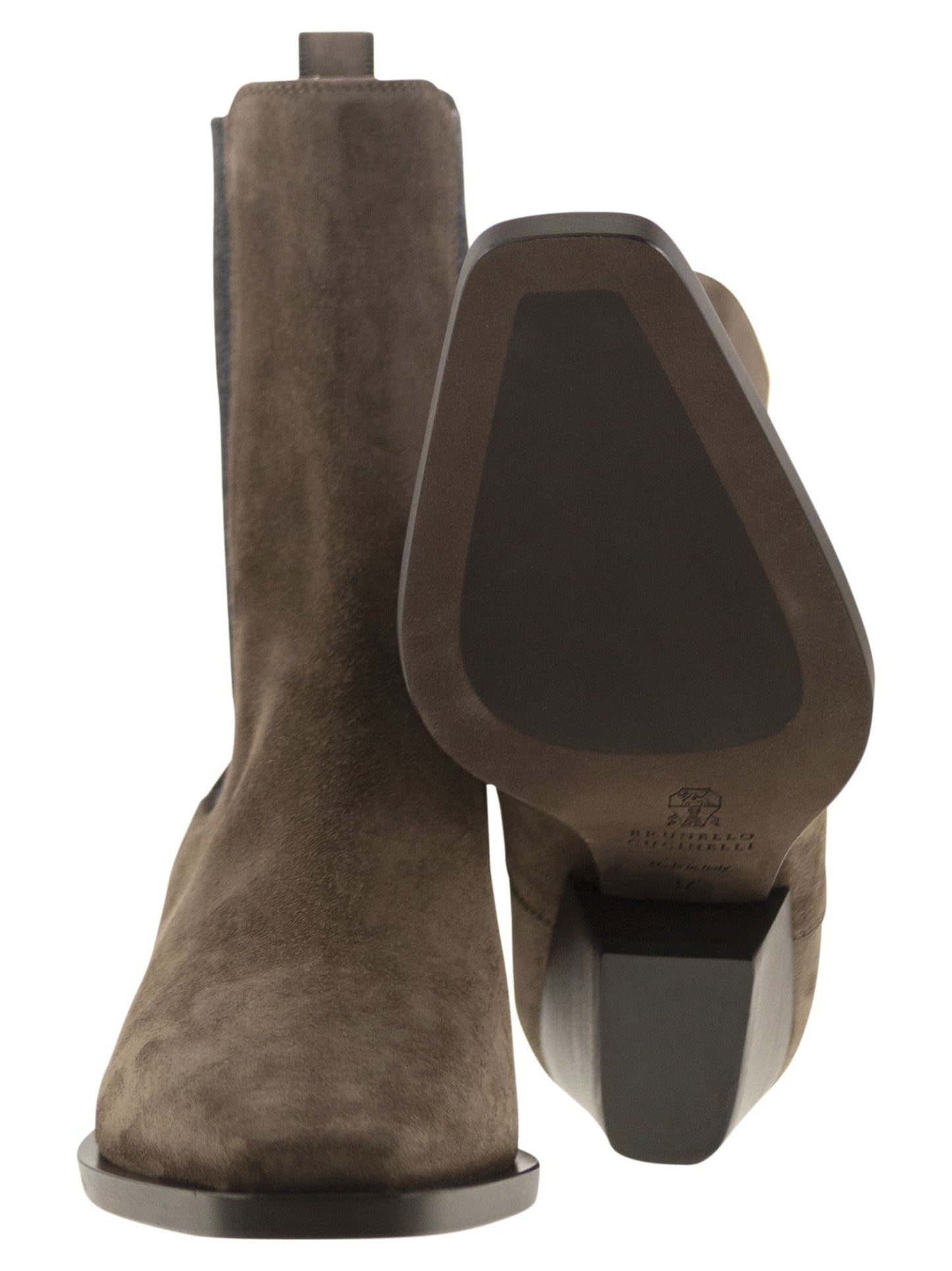 Brunello Cucinelli Women Texan Suede Ankle Boot BRUNELLO CUCINELLI