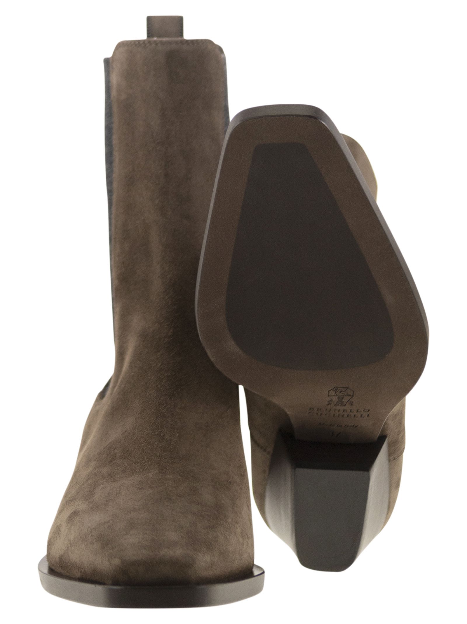 Brunello Cucinelli Women Texan Suede Ankle Boot BRUNELLO CUCINELLI