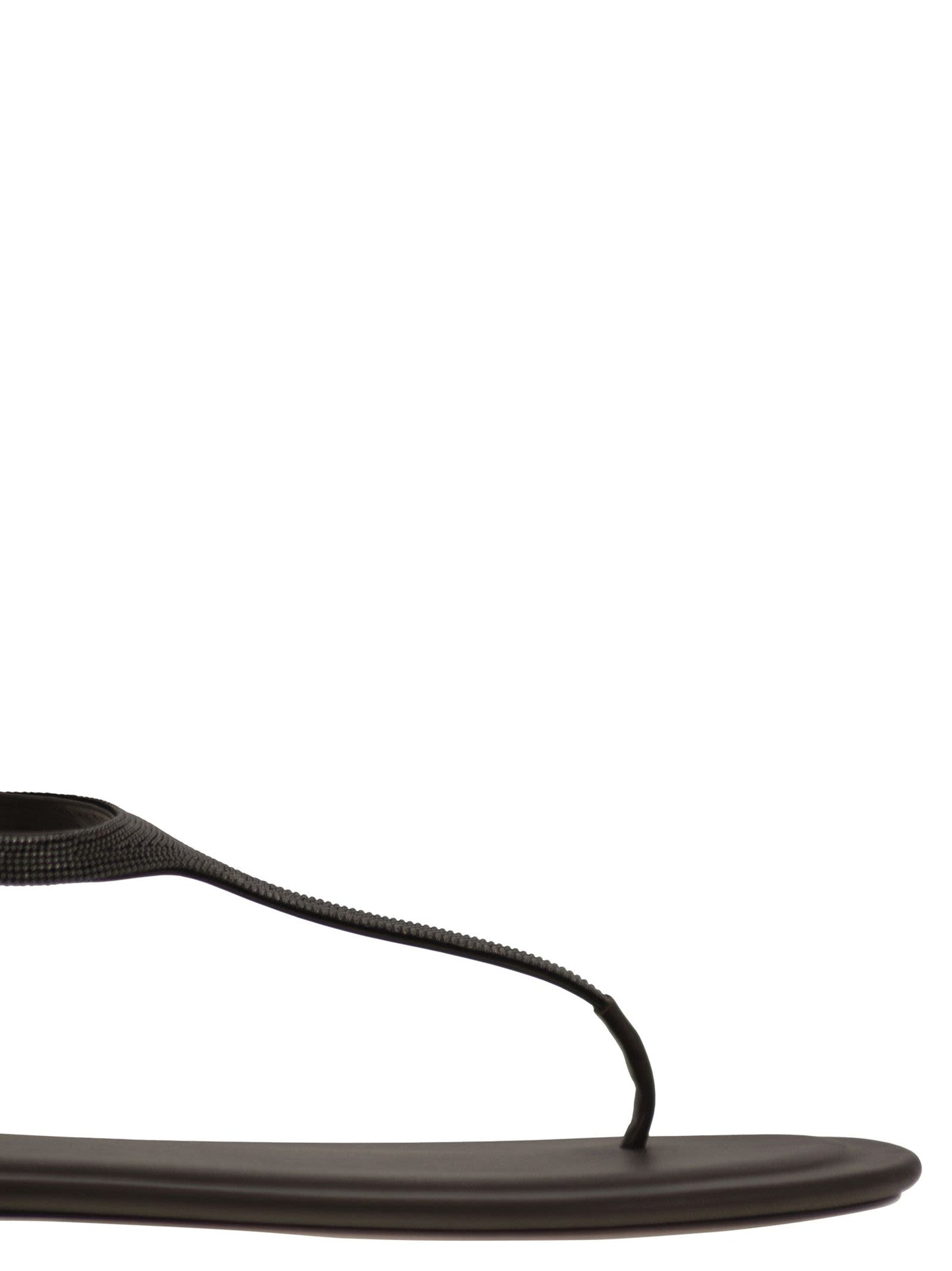 Brunello Cucinelli Women Nappa Leather Sandals With Precious Strap BRUNELLO CUCINELLI