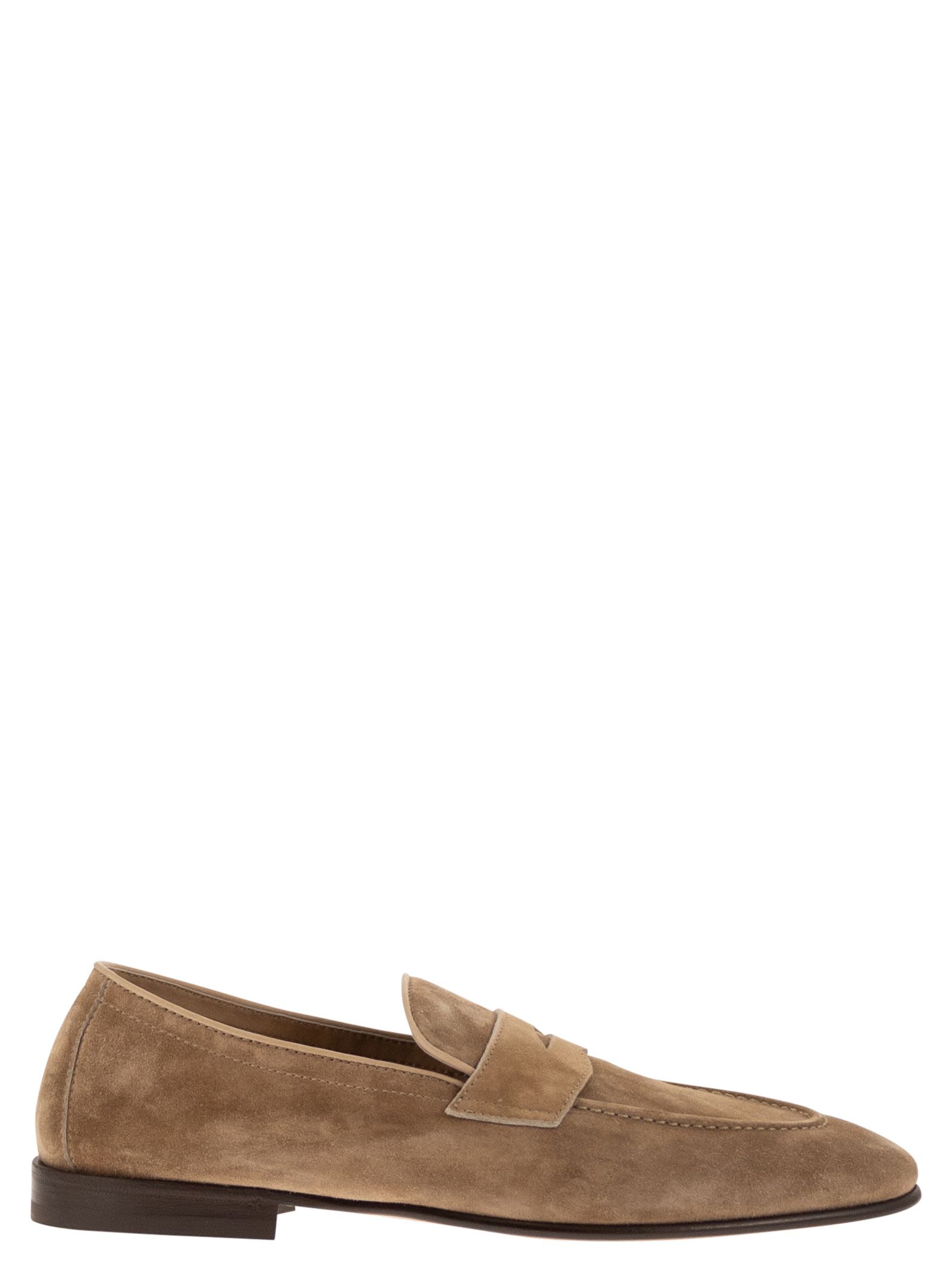 Brunello Cucinelli Men Soft Suede Penny Loafer BRUNELLO CUCINELLI