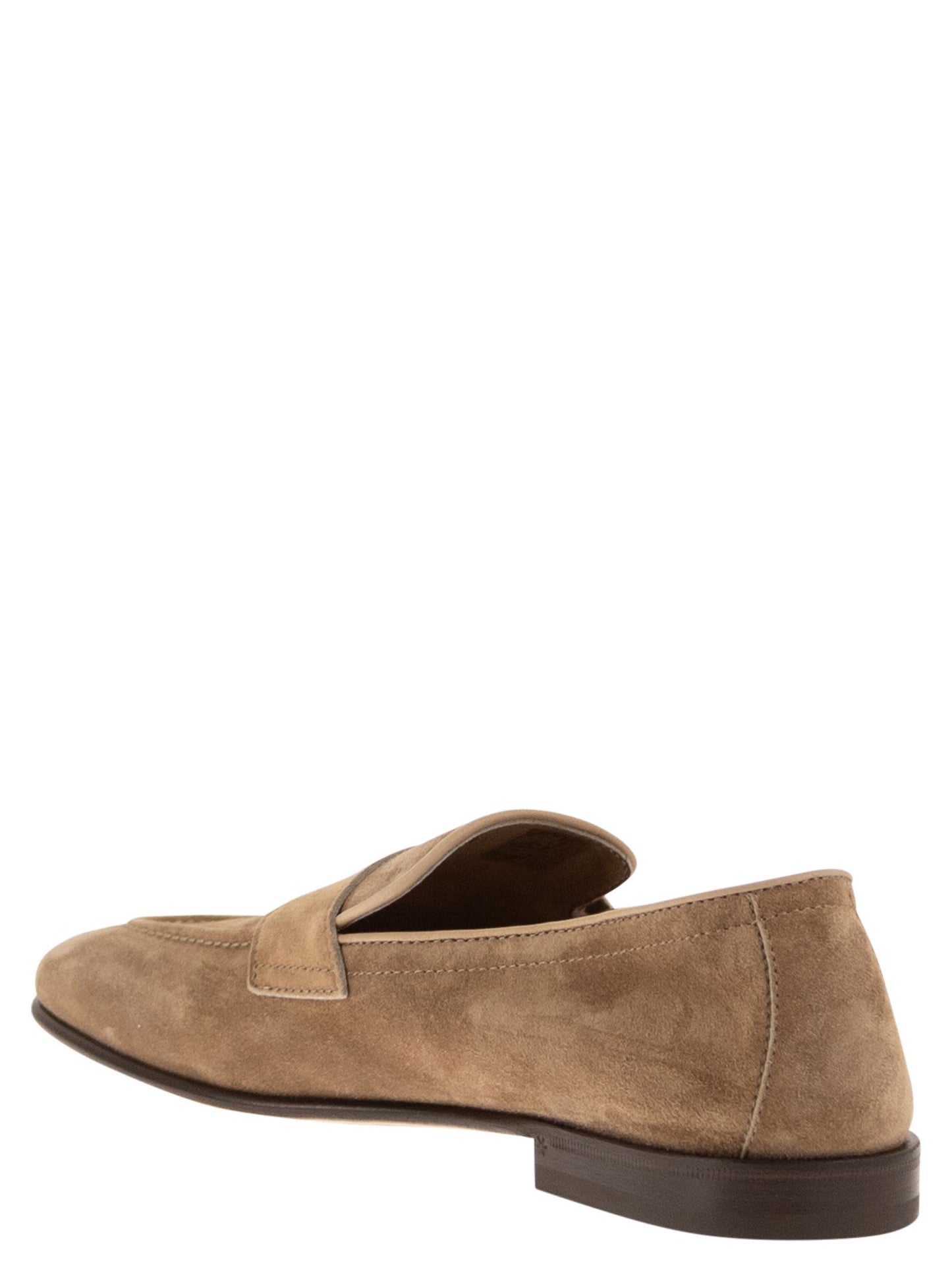 Brunello Cucinelli Men Soft Suede Penny Loafer BRUNELLO CUCINELLI