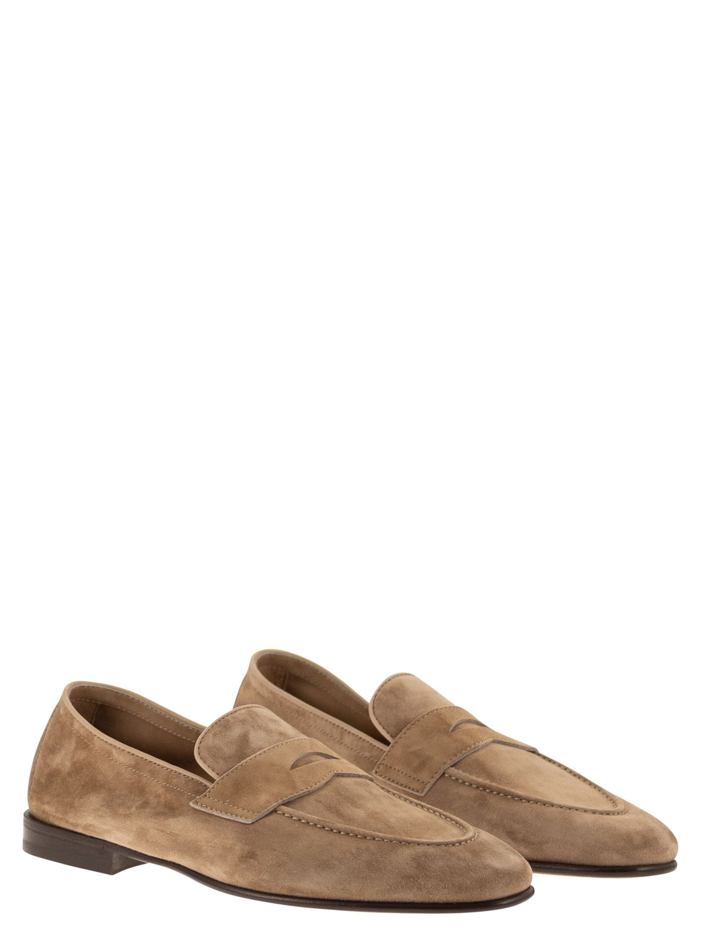 Brunello Cucinelli Men Soft Suede Penny Loafer BRUNELLO CUCINELLI