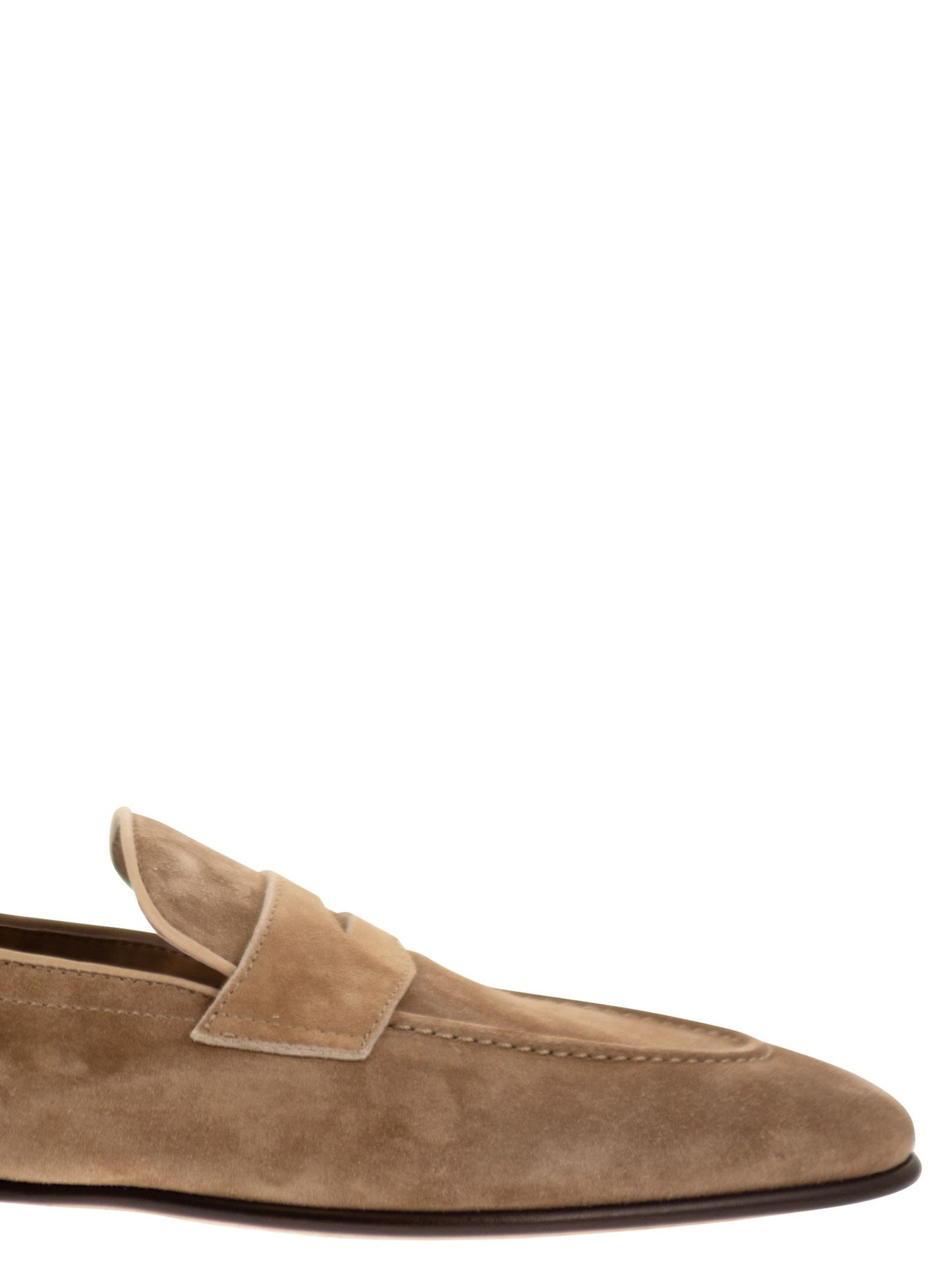 Brunello Cucinelli Men Soft Suede Penny Loafer BRUNELLO CUCINELLI