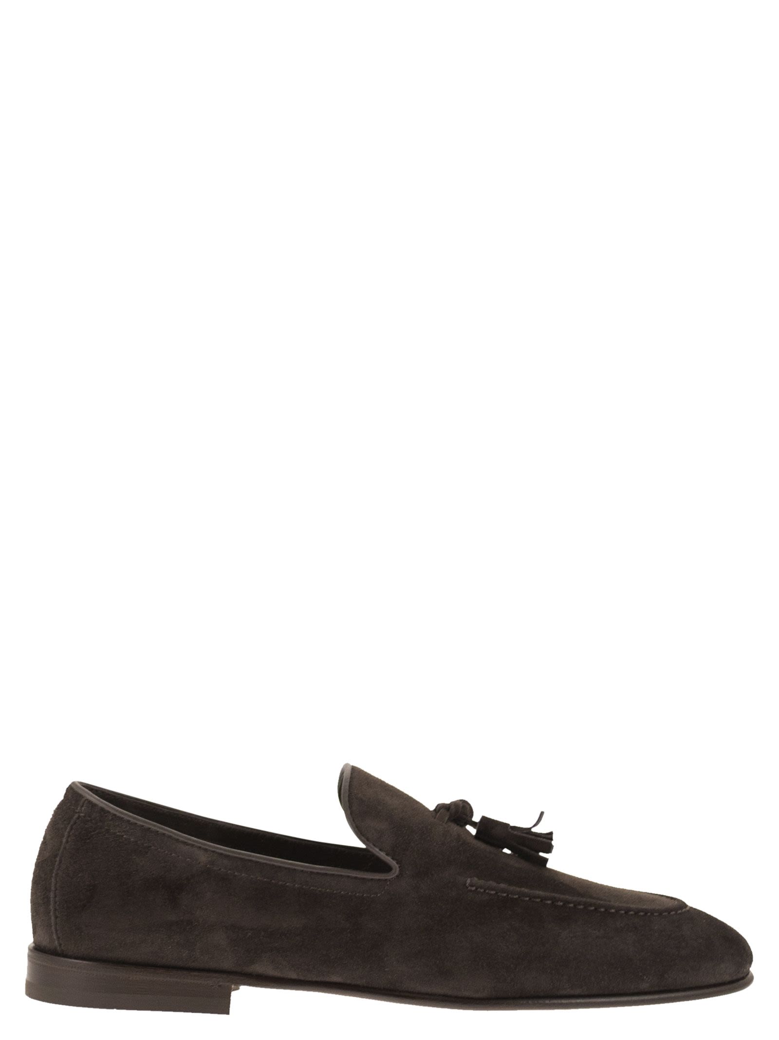Brunello Cucinelli Men Suede Moccasins With Tassels BRUNELLO CUCINELLI