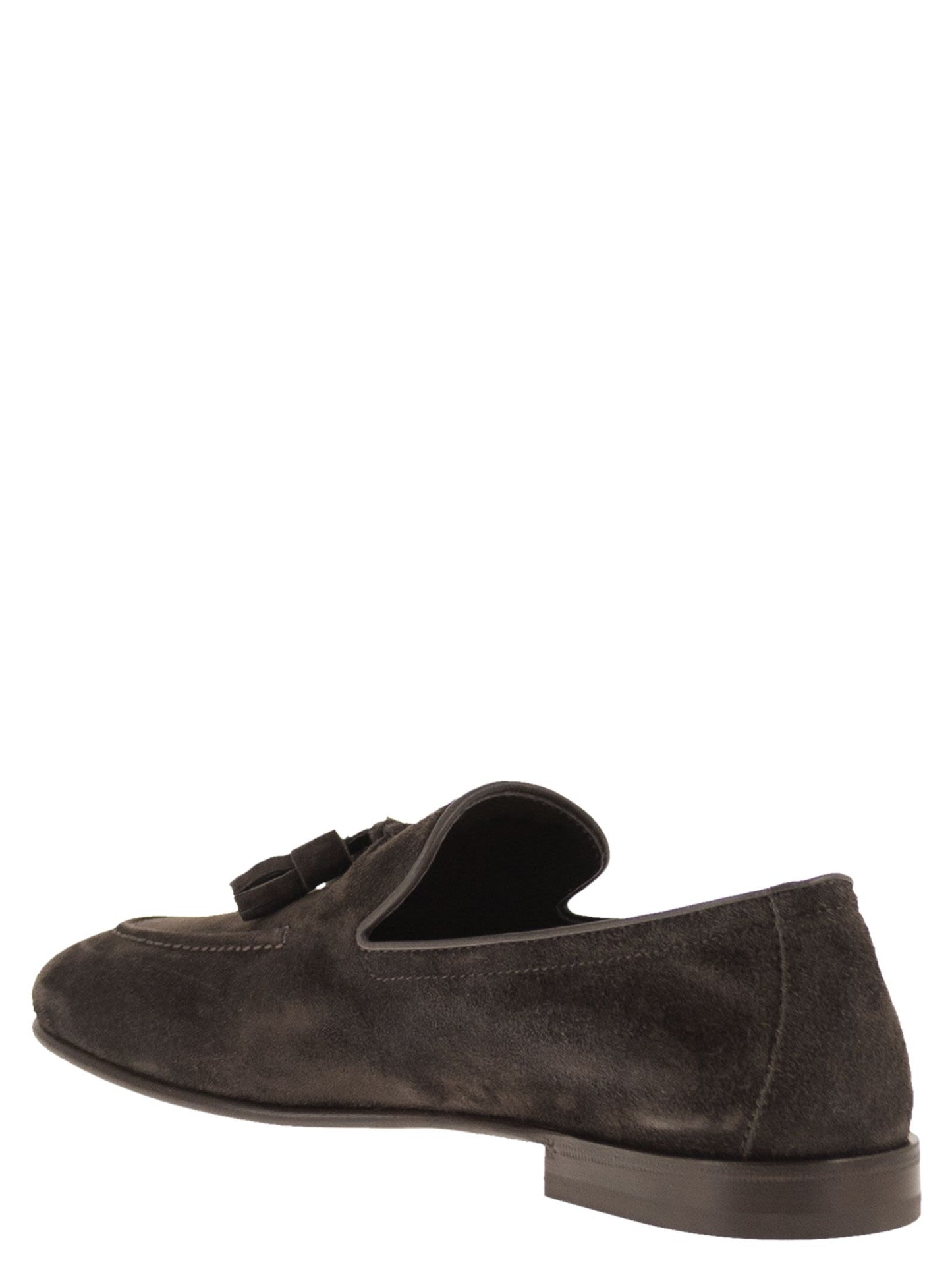 Brunello Cucinelli Men Suede Moccasins With Tassels BRUNELLO CUCINELLI