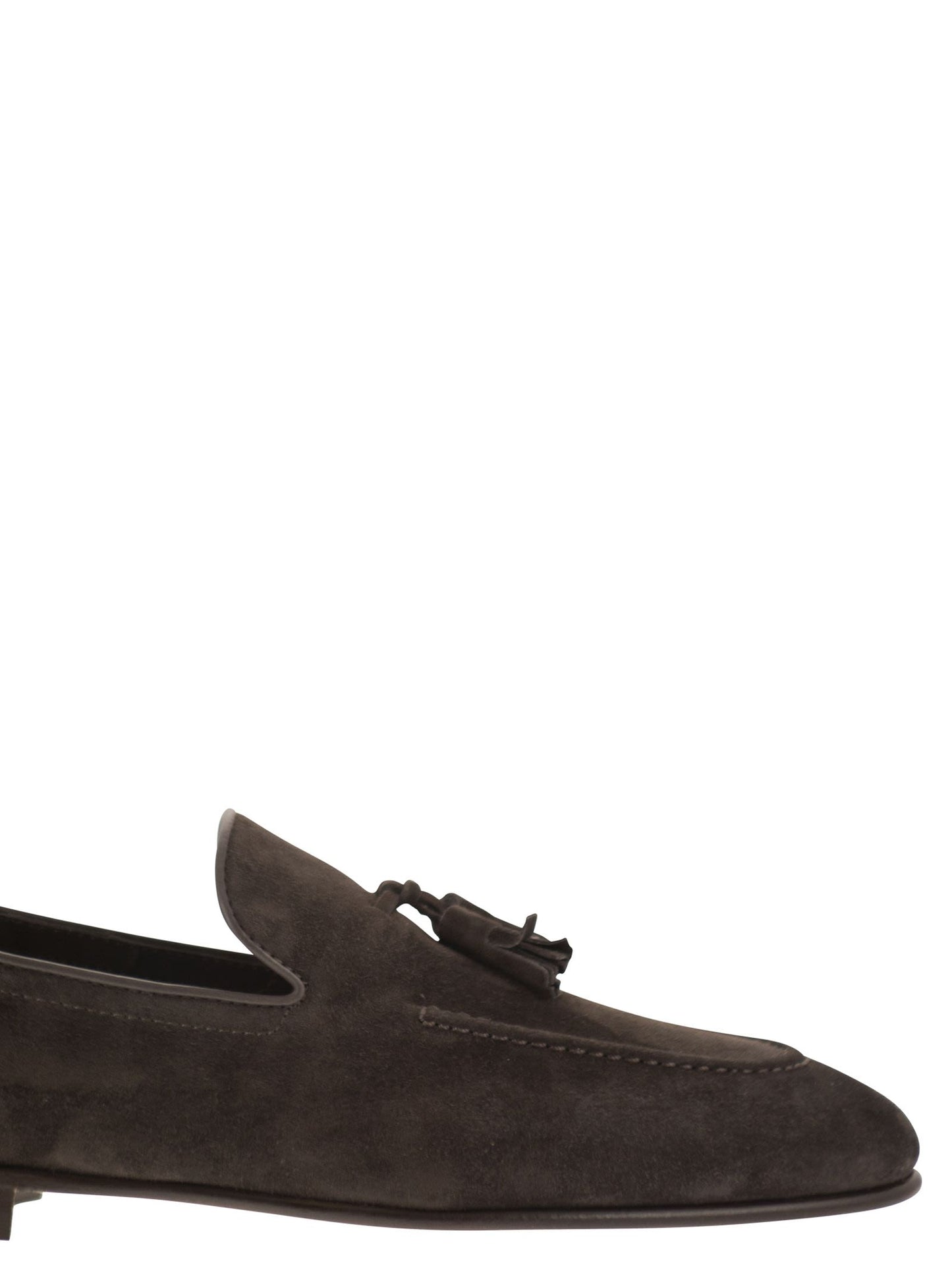 Brunello Cucinelli Men Suede Moccasins With Tassels BRUNELLO CUCINELLI