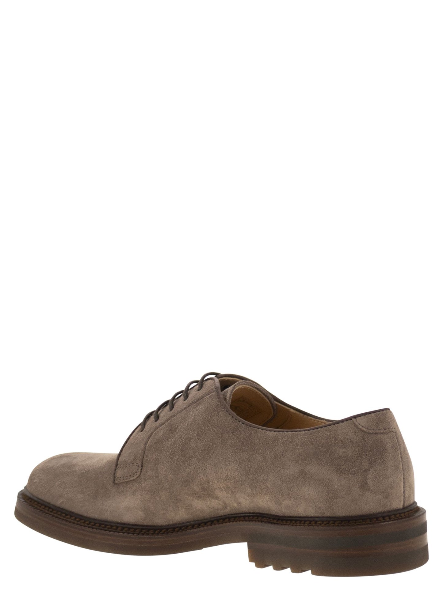 Brunello Cucinelli Men Suede Derby BRUNELLO CUCINELLI