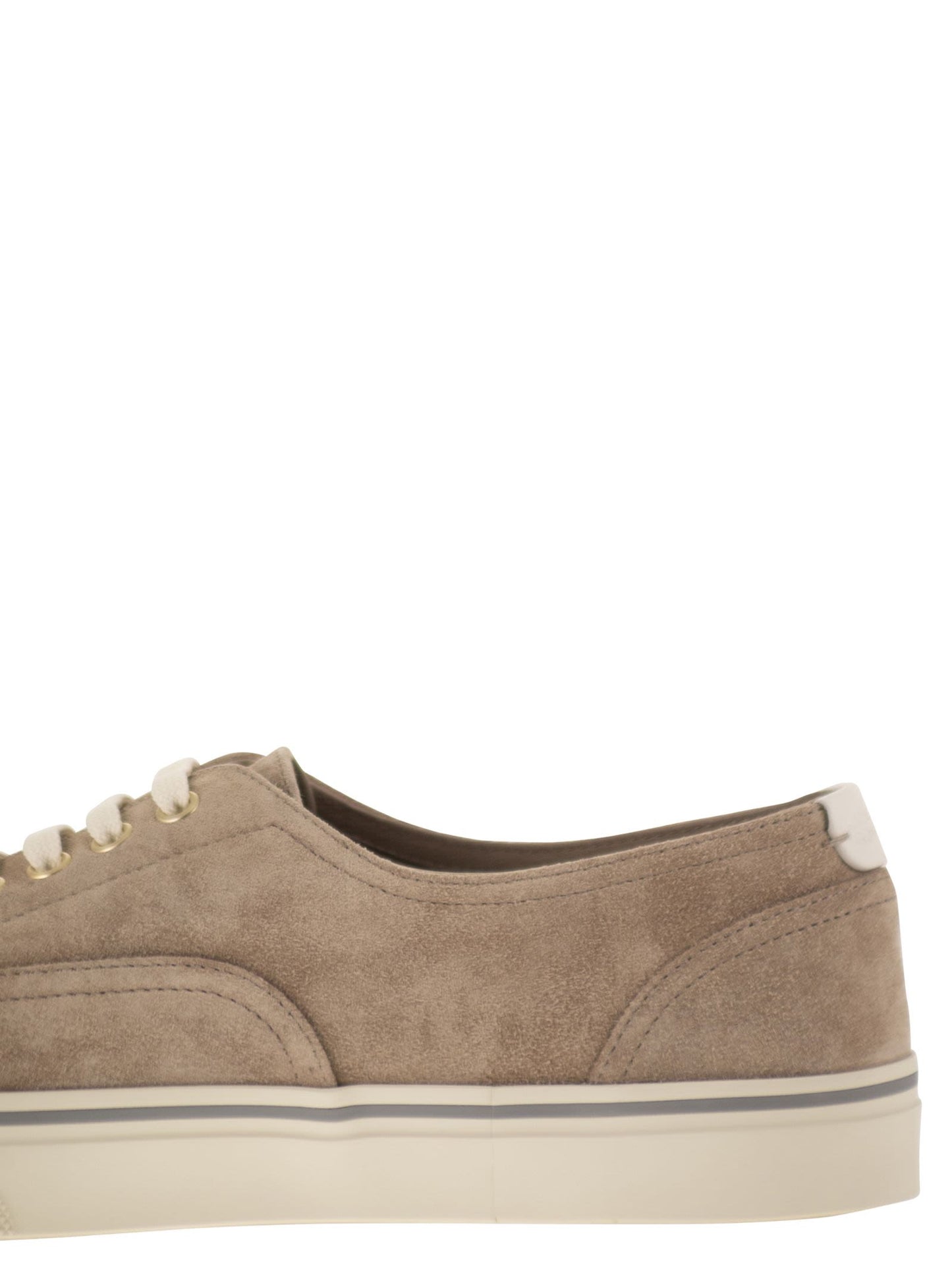 Brunello Cucinelli Men Reversed Calfskin Trainers BRUNELLO CUCINELLI