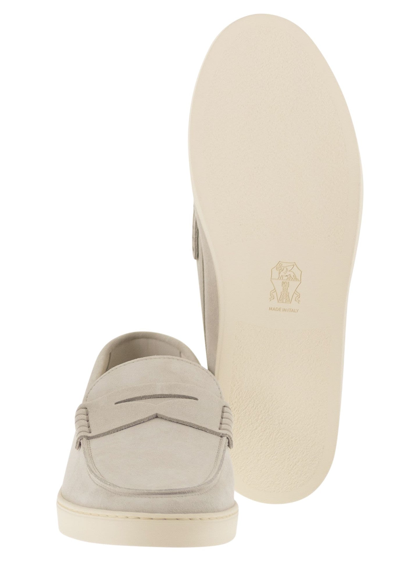 Brunello Cucinelli Men Suede Moccasin Trainers BRUNELLO CUCINELLI