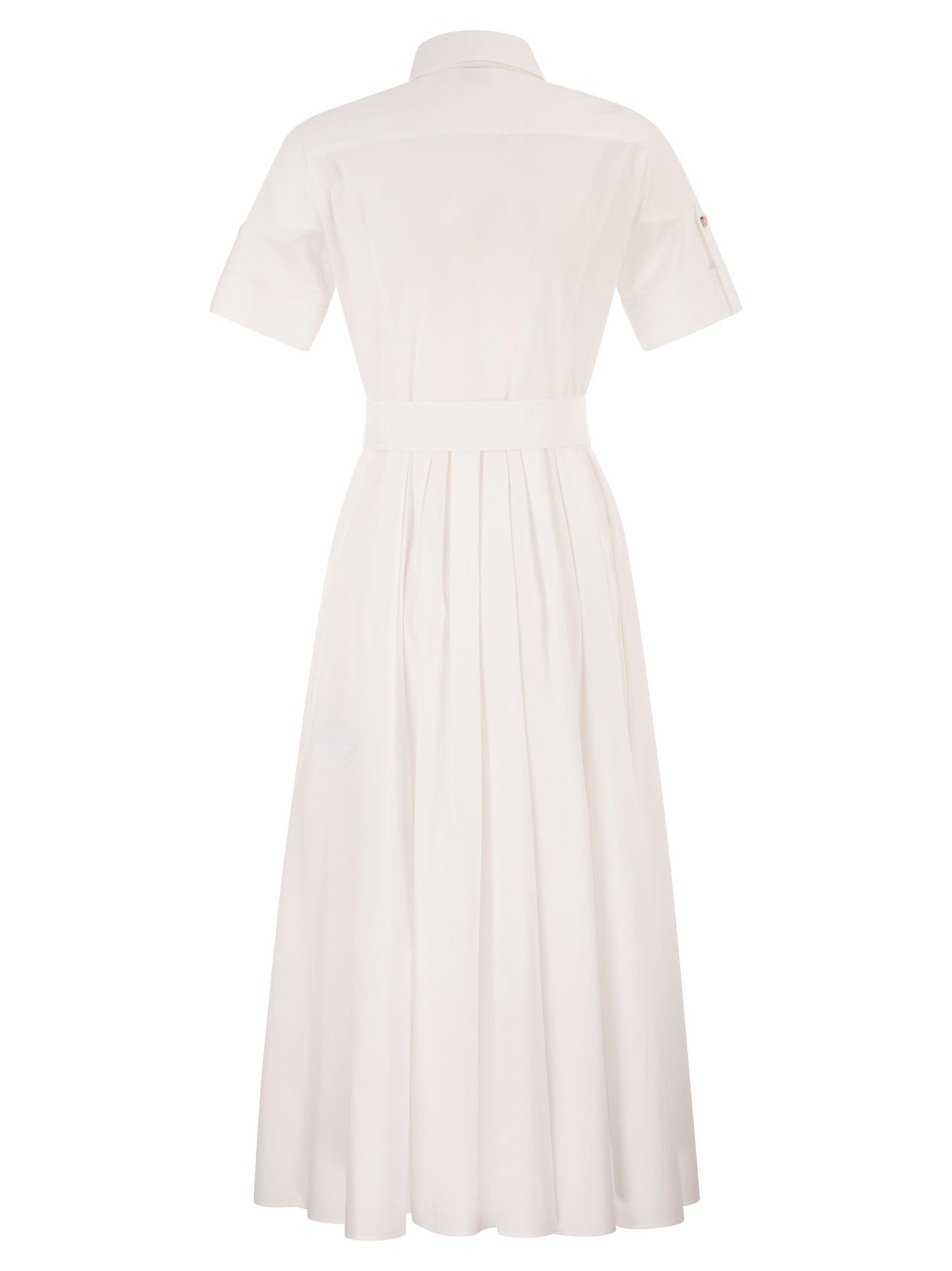 Fay Women Stretch Cotton Poplin Shirt Dress FAY