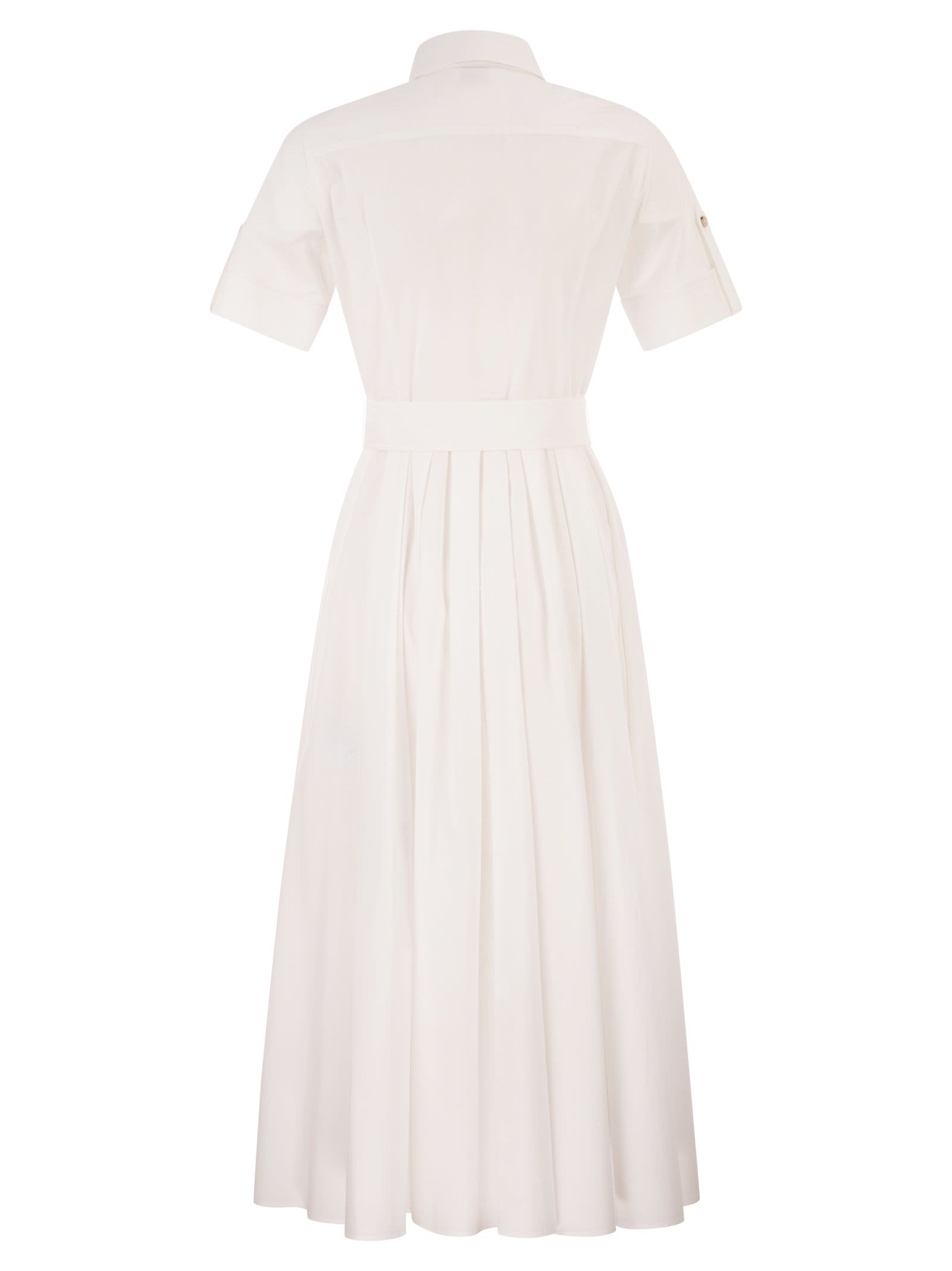 Fay Women Stretch Cotton Poplin Shirt Dress FAY