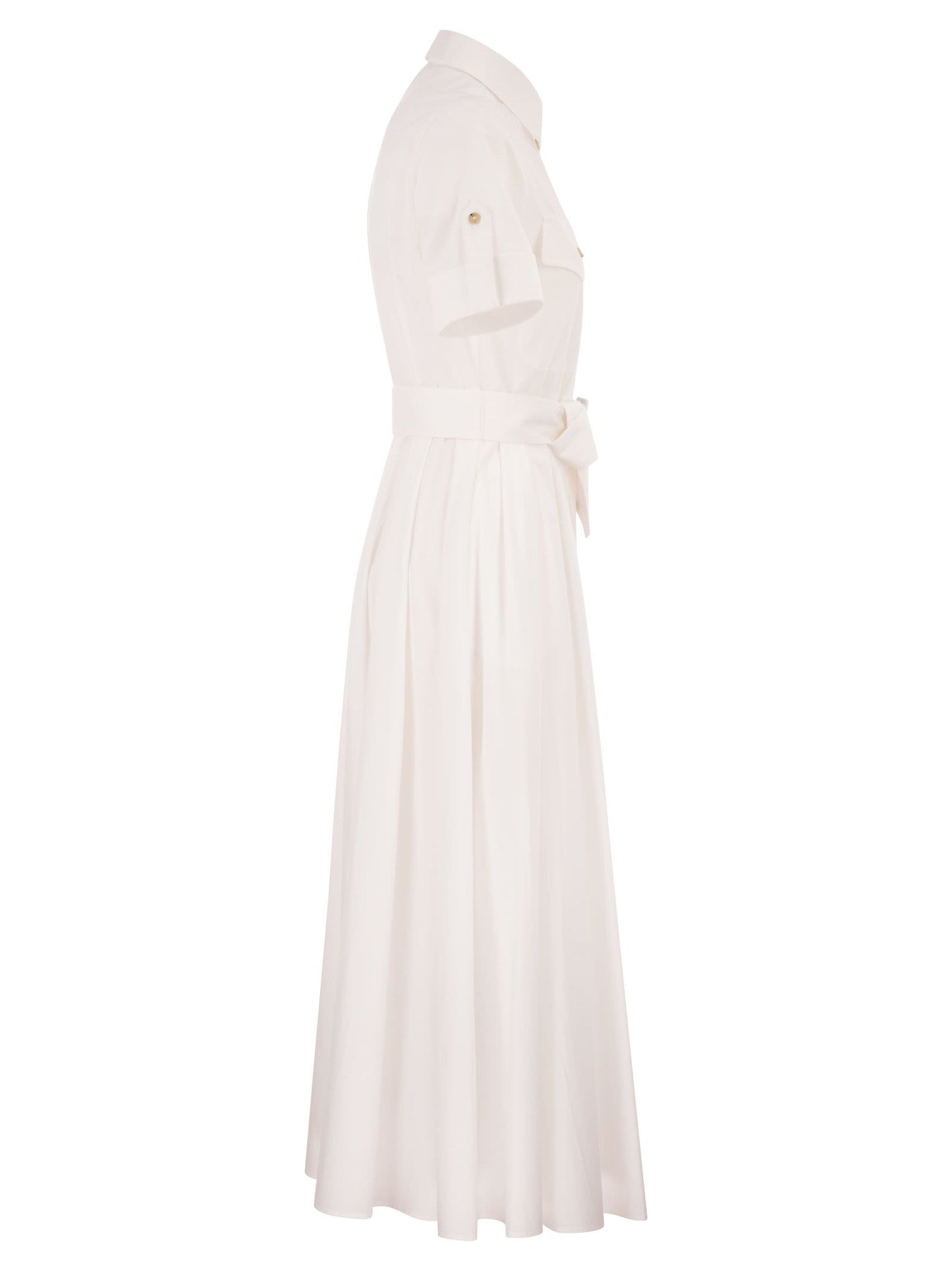 Fay Women Stretch Cotton Poplin Shirt Dress FAY