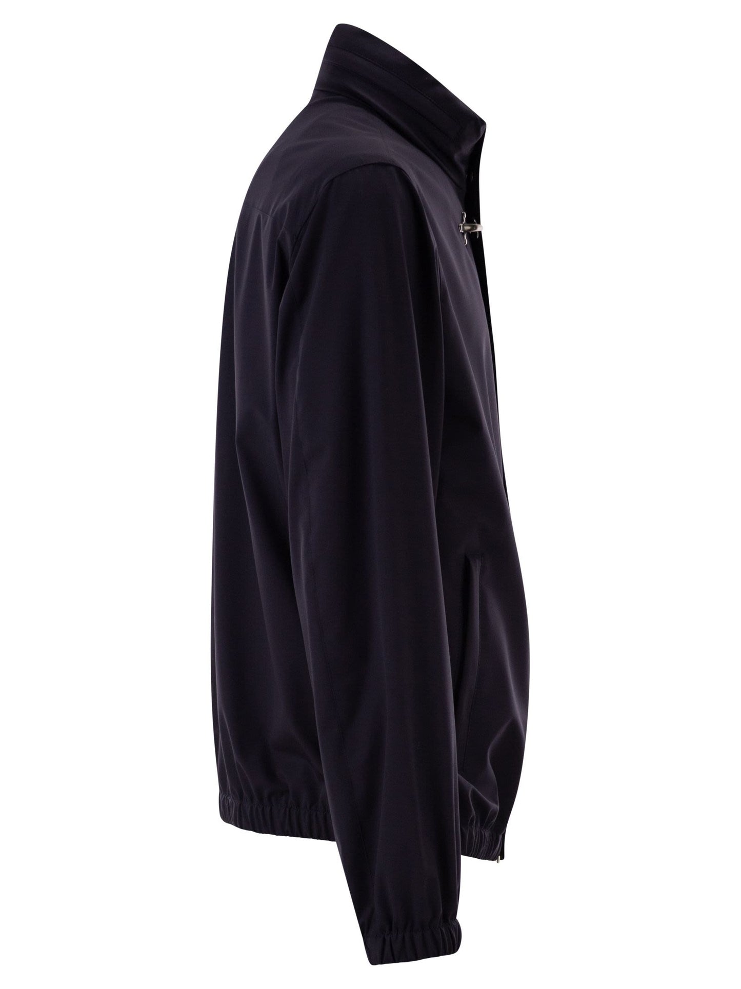Fay Men Short Travel Bomber Jacket In Stretch Nylon FAY