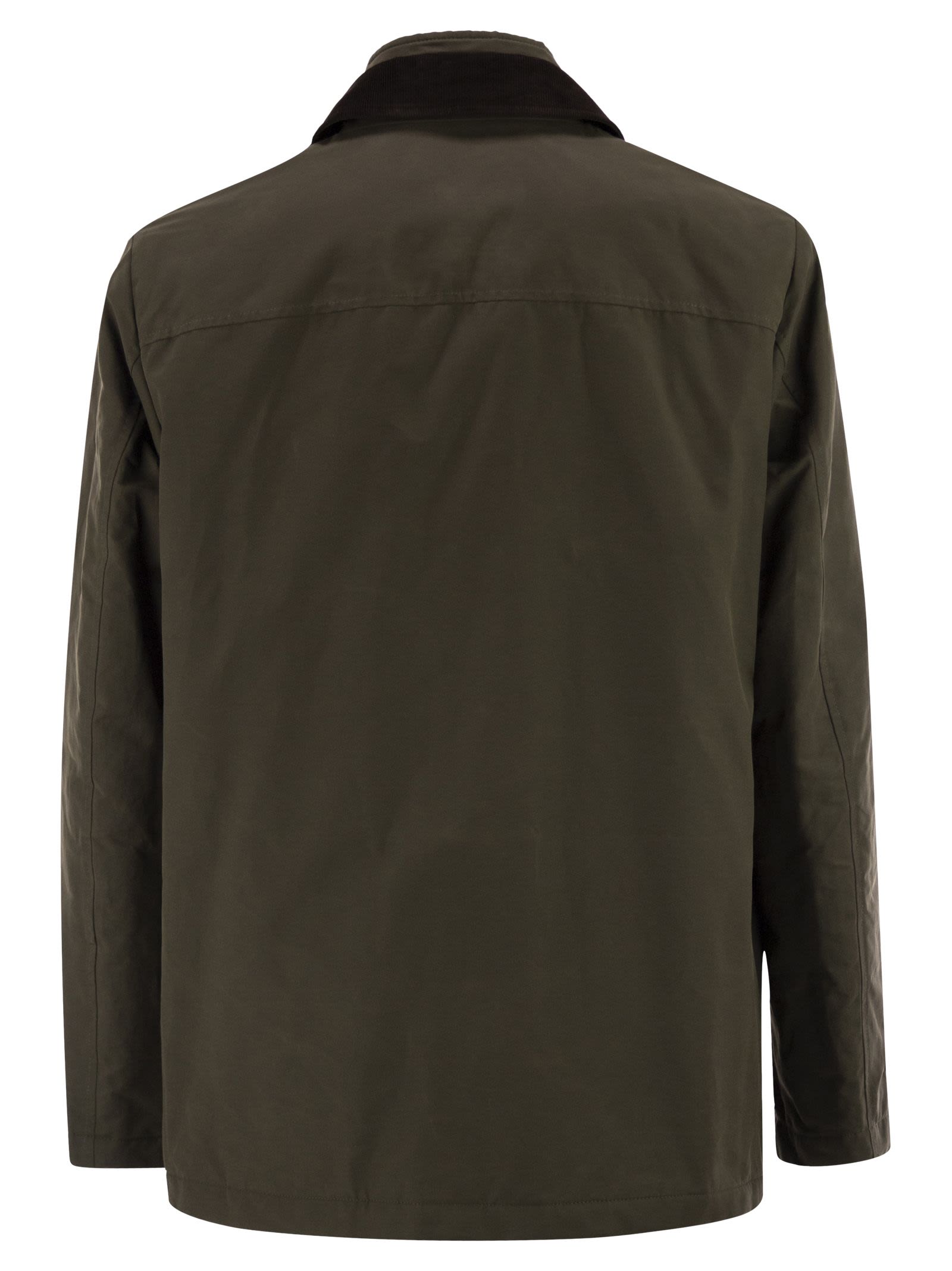 Fay Men Short Morning Raincoat In Cotton And Nylon Faille FAY