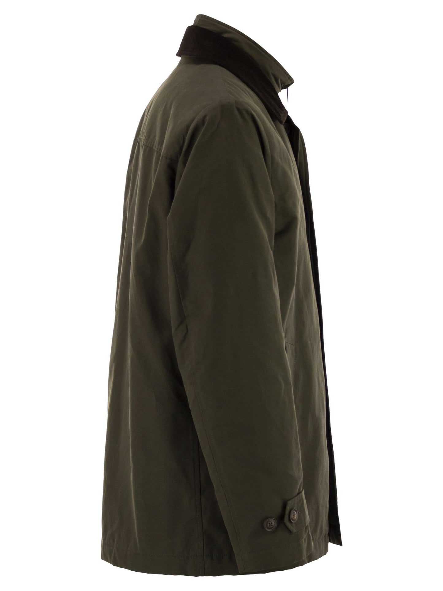 Fay Men Short Morning Raincoat In Cotton And Nylon Faille FAY