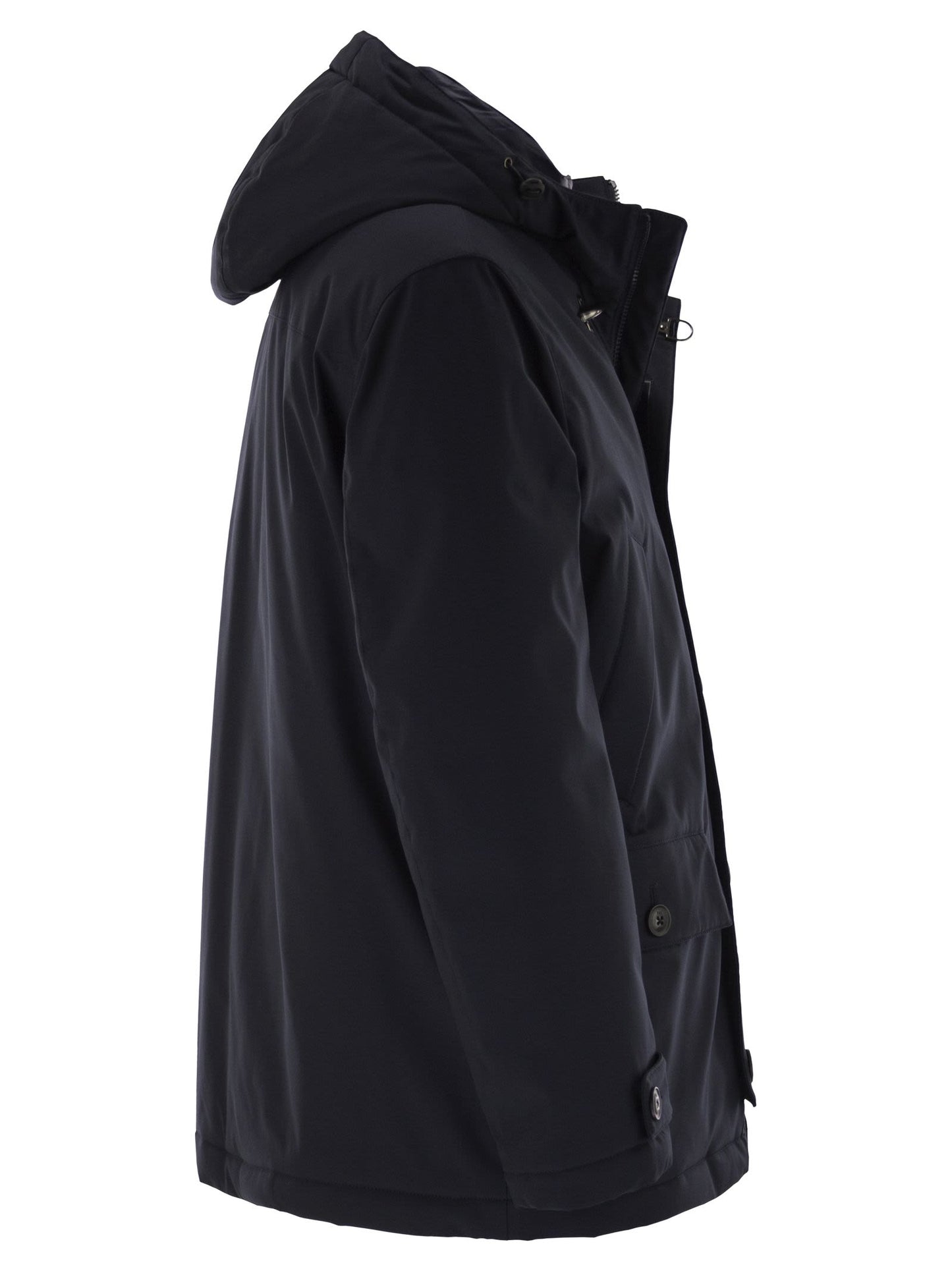 Fay Men Short Parka In Technical Gabardine FAY