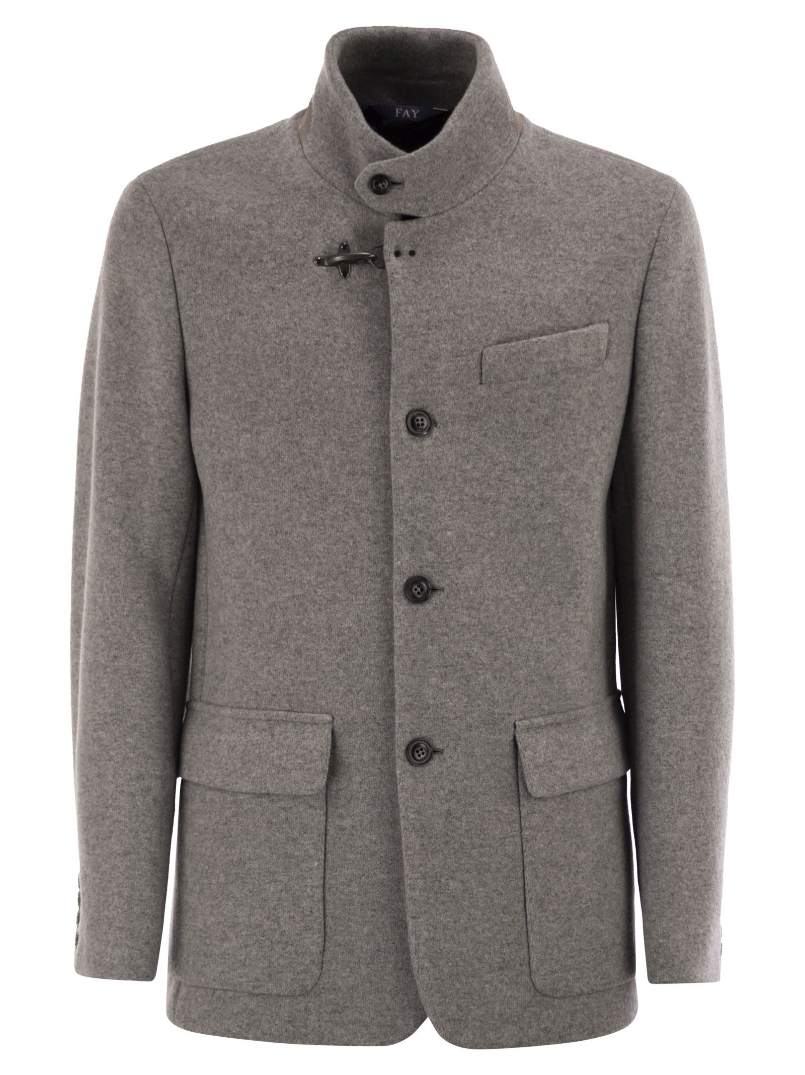 Fay Men Wool Pea Coat FAY