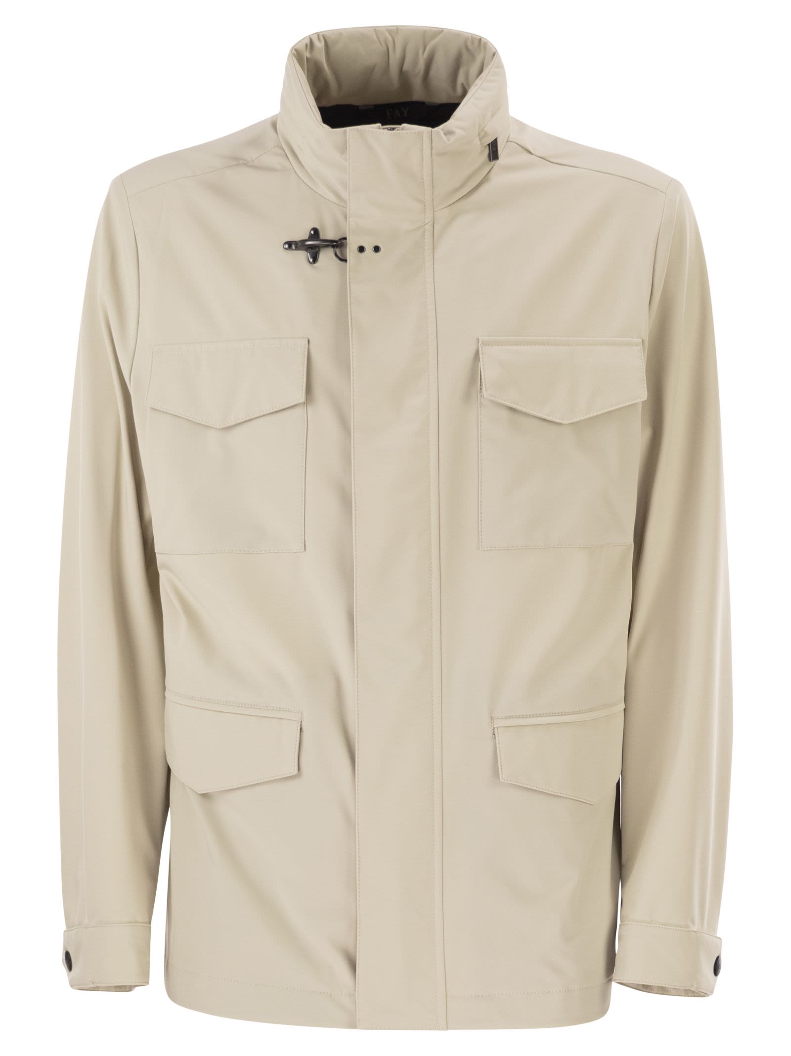Fay Men Saharan Jacket In Stretch Nylon FAY
