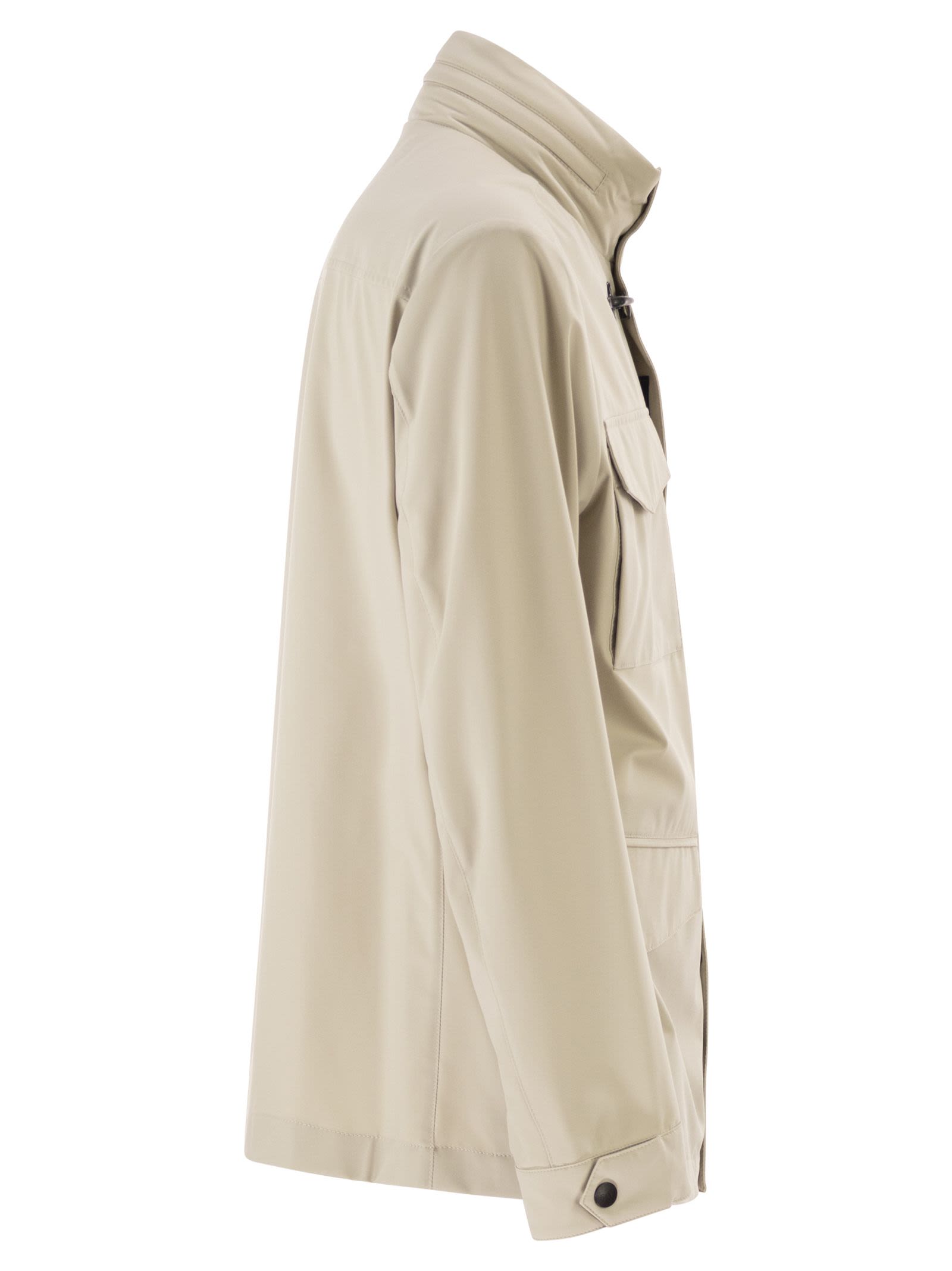 Fay Men Saharan Jacket In Stretch Nylon FAY